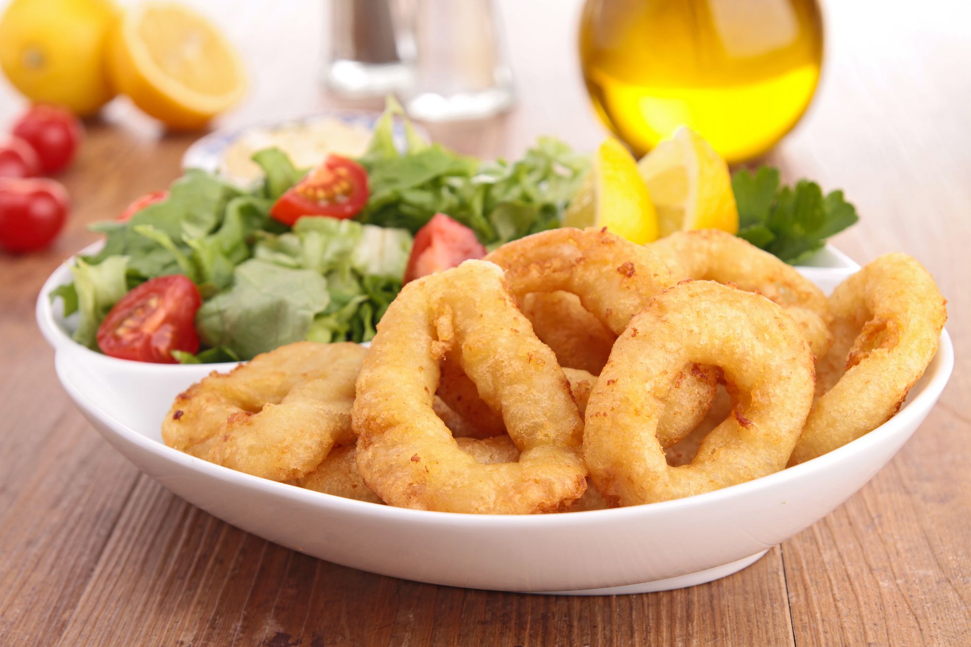 Asian Crispy Squid Salad