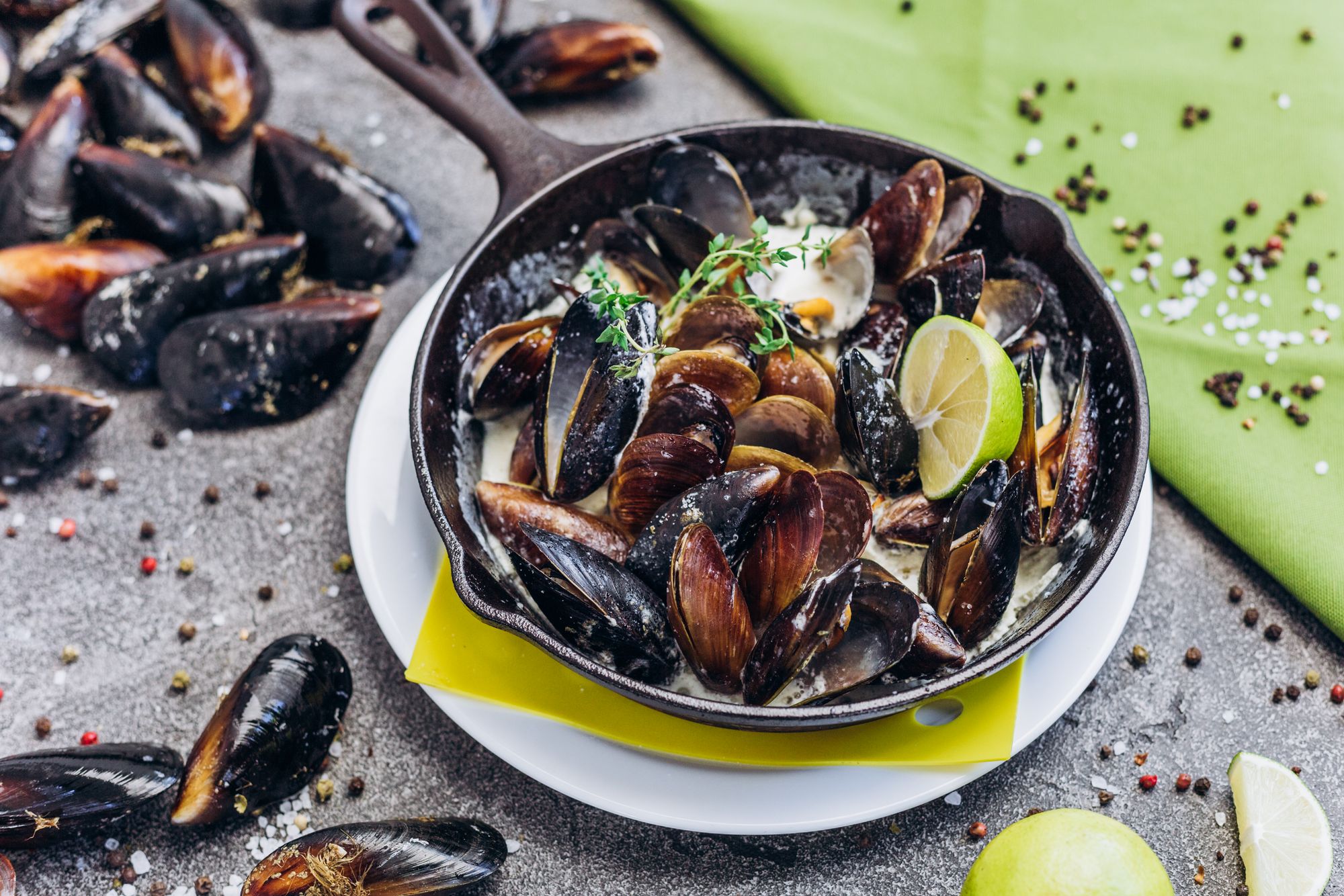 Mussels Poulette