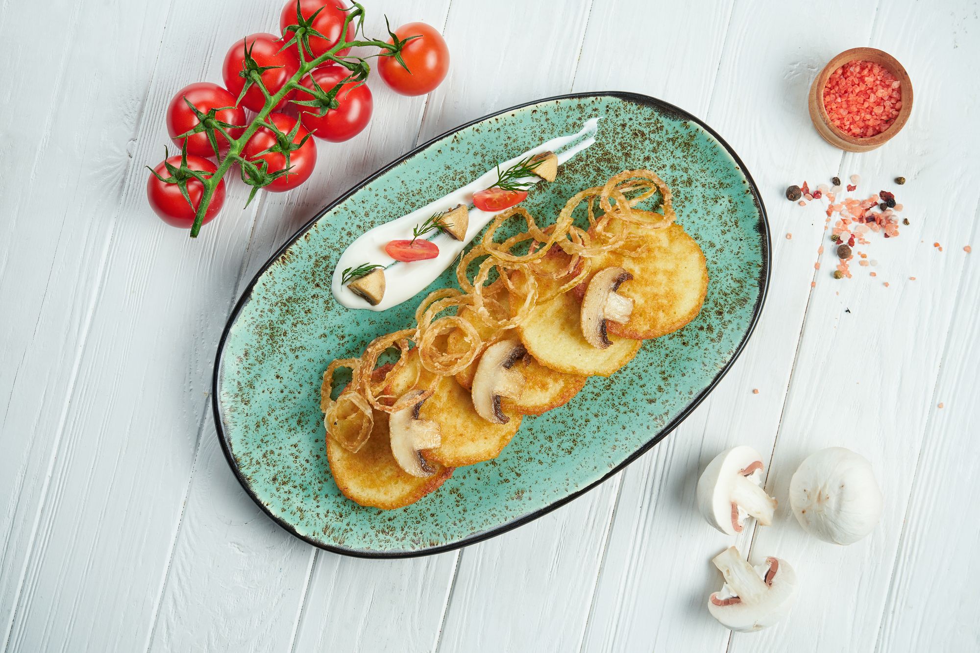 Vegan Mushroom Hash with Oatcakes