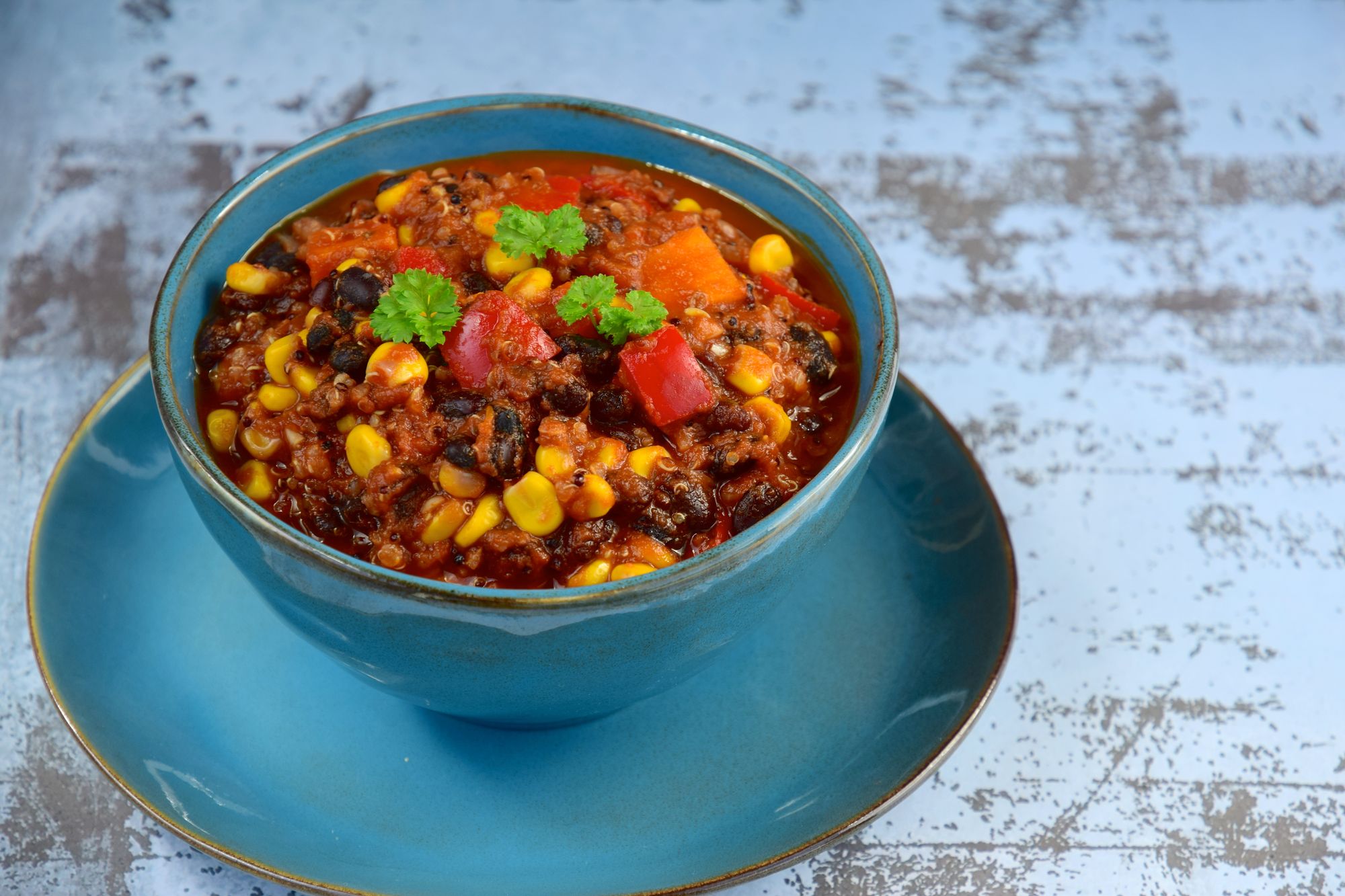 Easy Quinoa and Bean Chilli