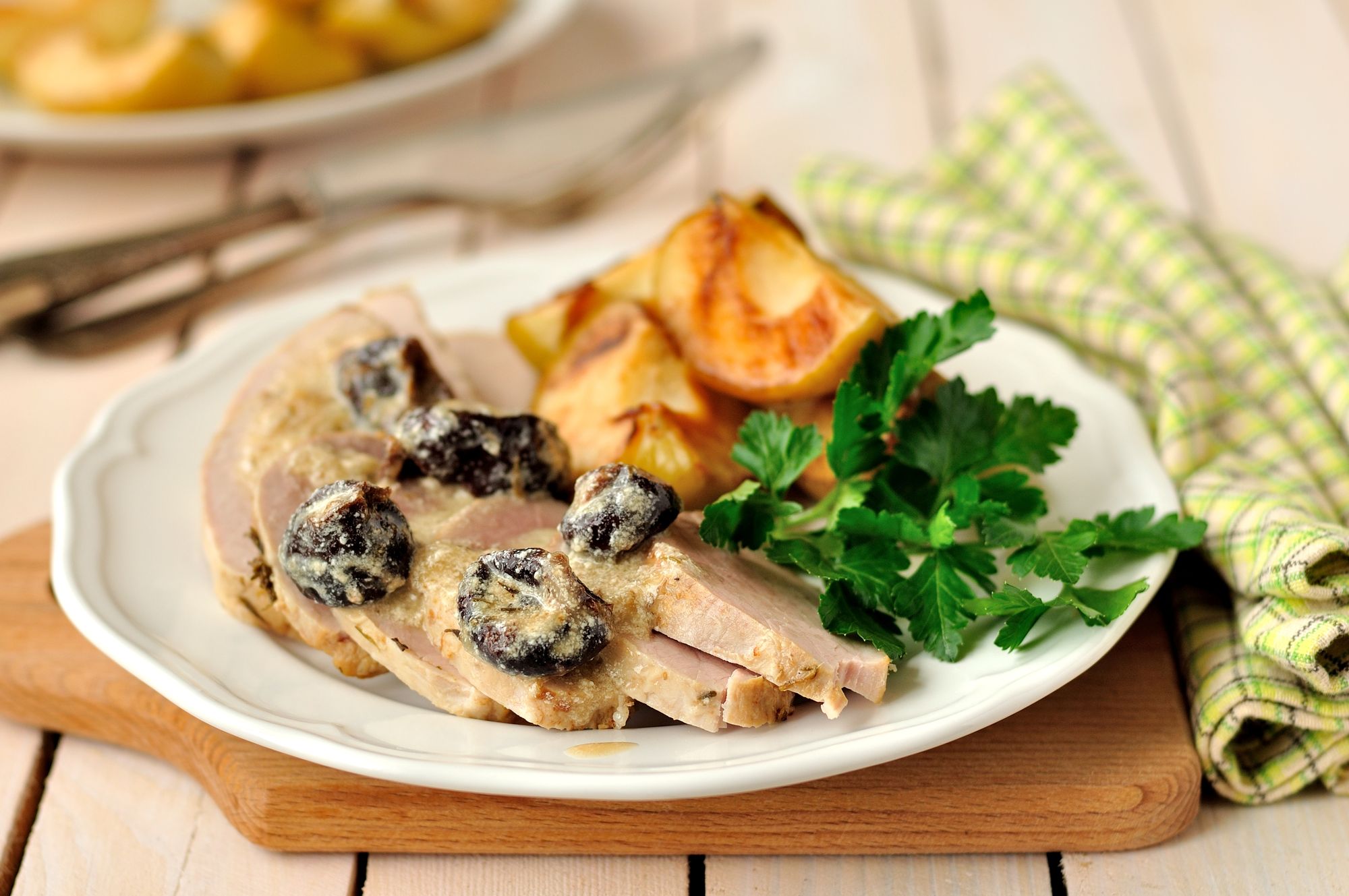Easy Creamy Pork with Prunes