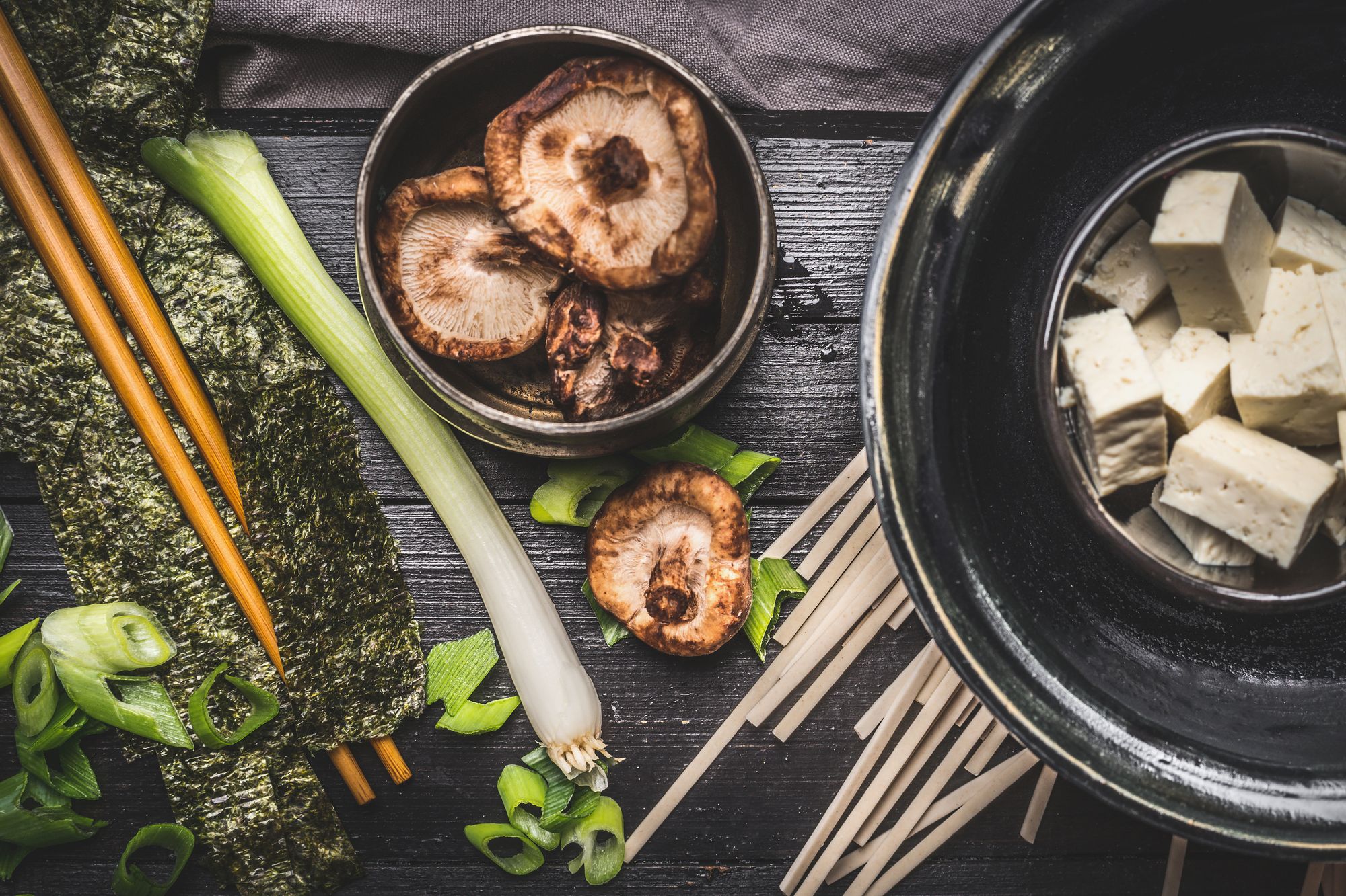 Portobello and Miso Udon Noodles
