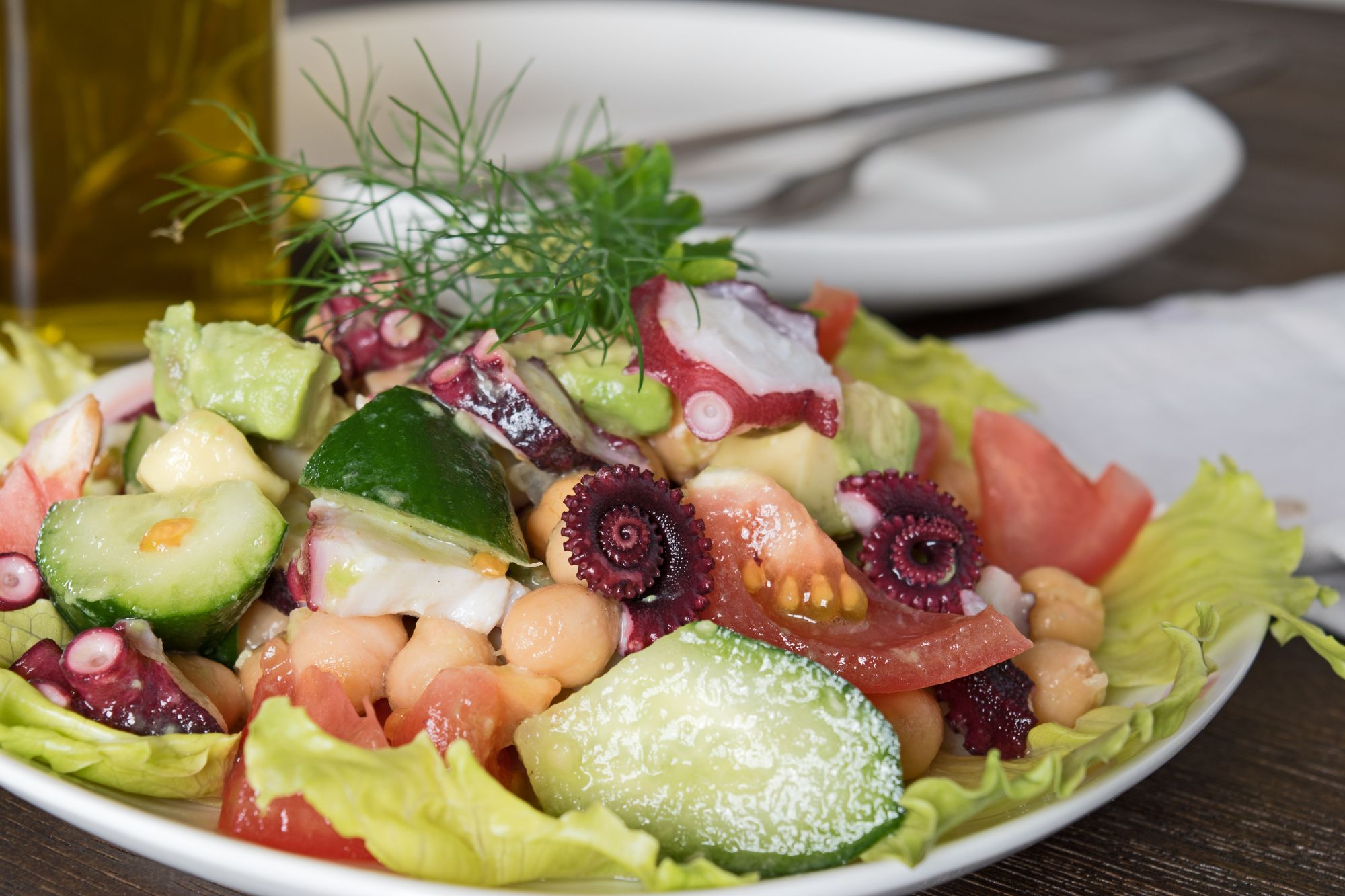 Squid and Chorizo Salad