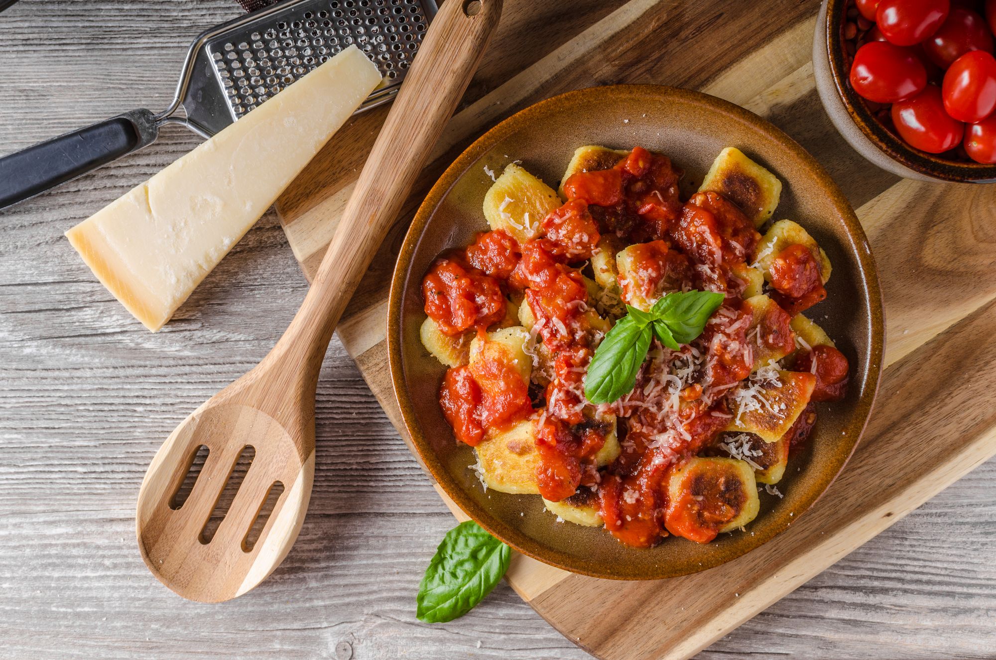 Sweet Potato Gnocchi with Tomato Sauce