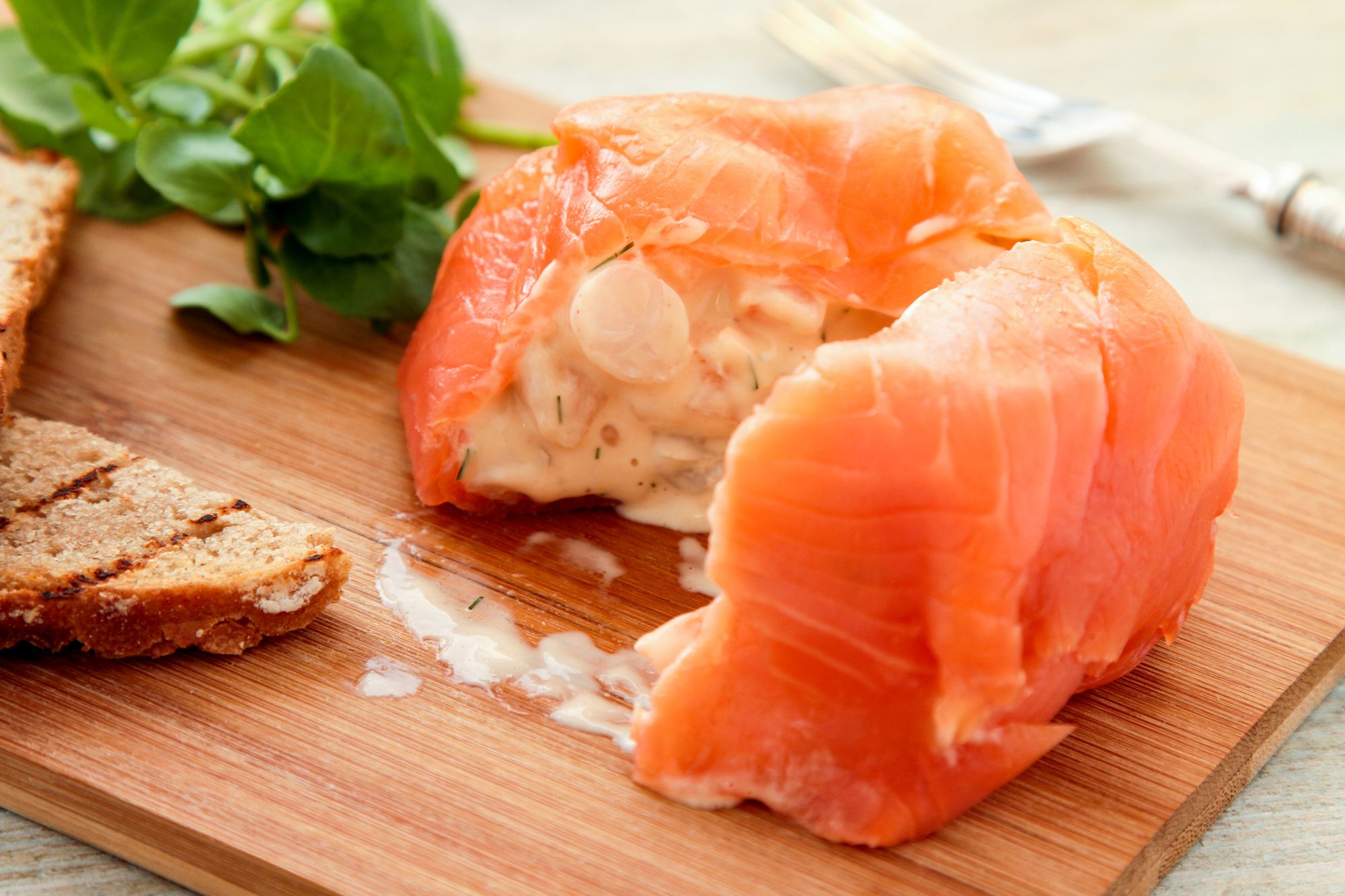 Prawn and Smoked Salmon Parcel