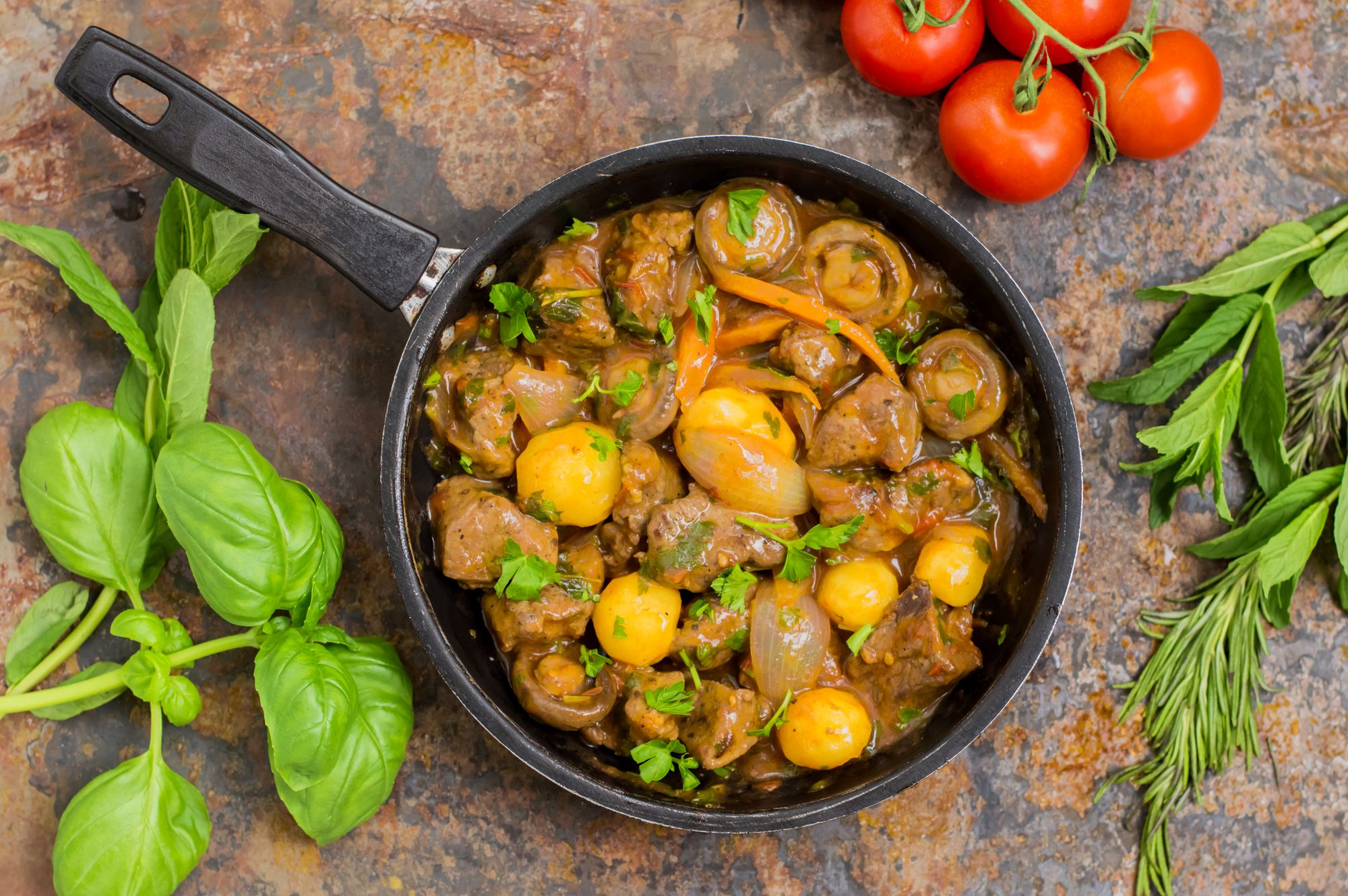 Beef, Bacon and Mushroom Casserole