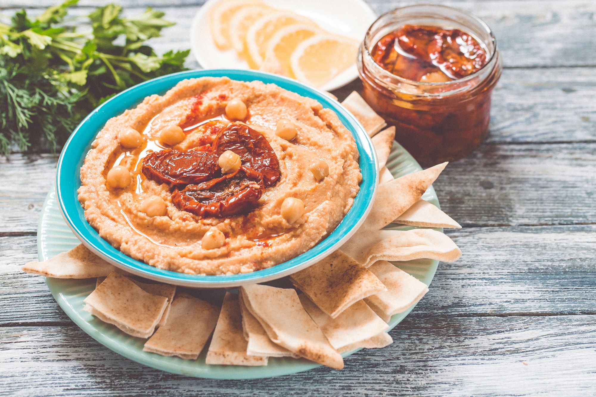 Smoky Sundried Tomato Hummus