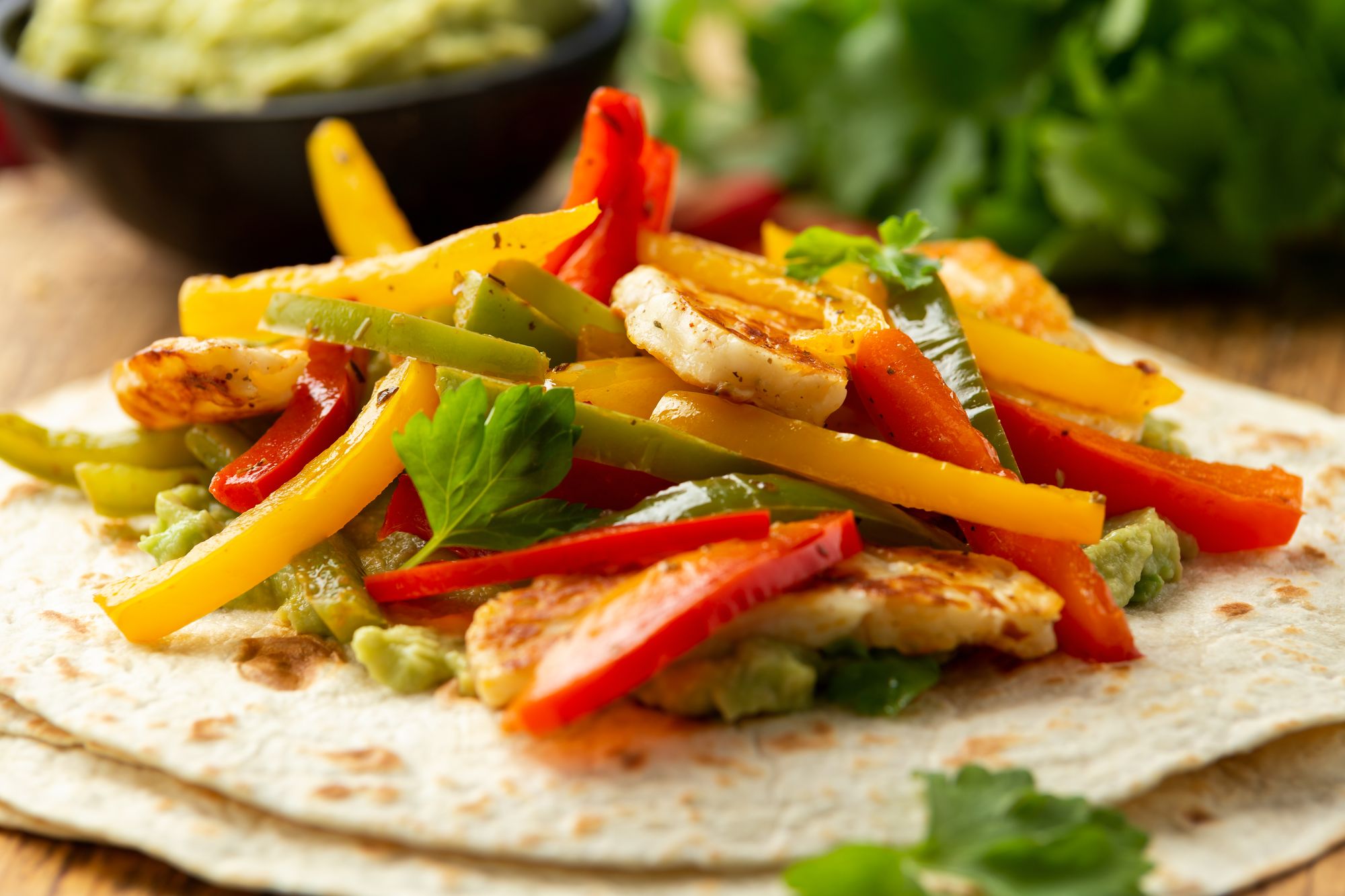 Cajun Vegetable Fajitas