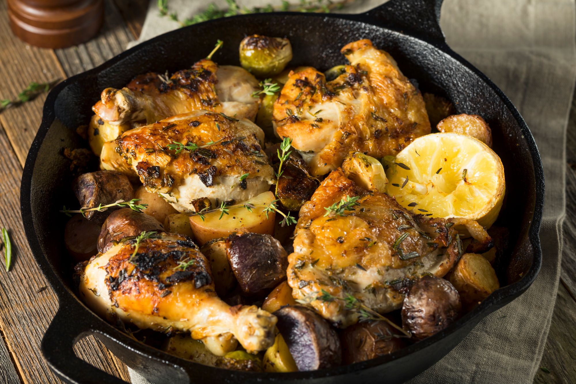 Lemon Chicken and Watercress Traybake