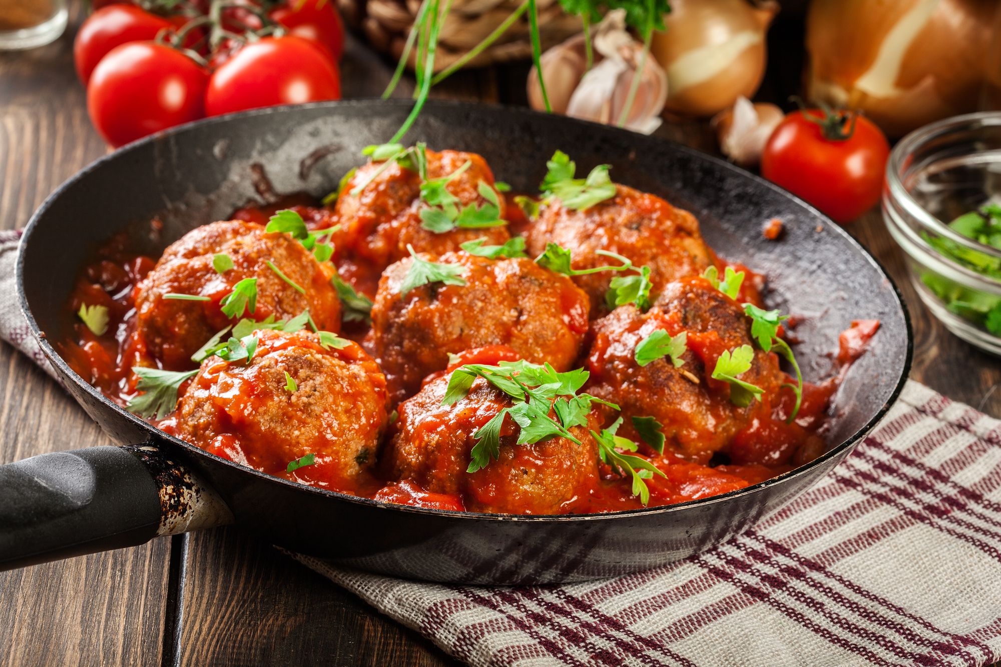 Beef Kofta with Spicy Tomato Sauce