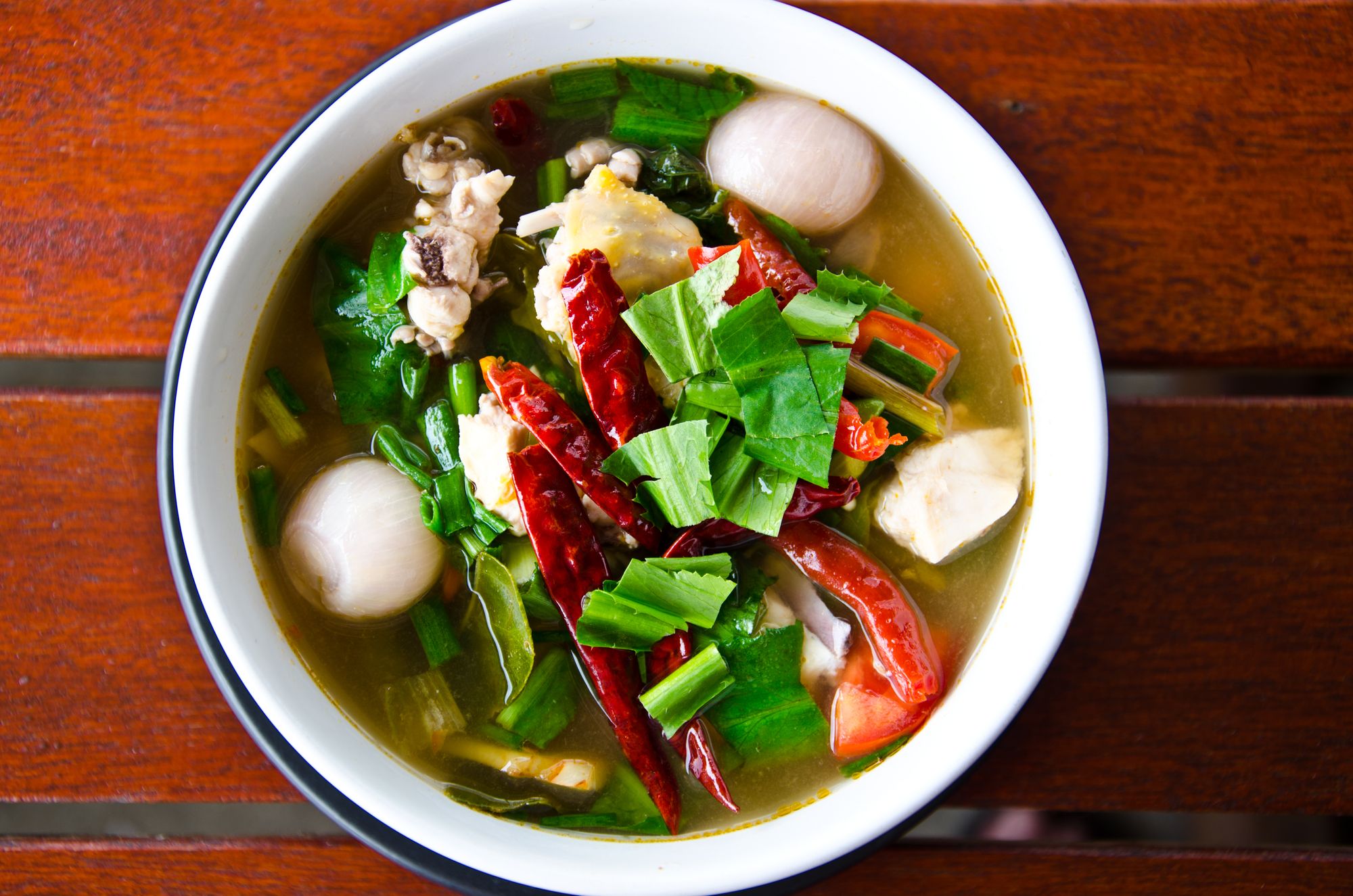 Thai Hot and Sour Chicken Soup