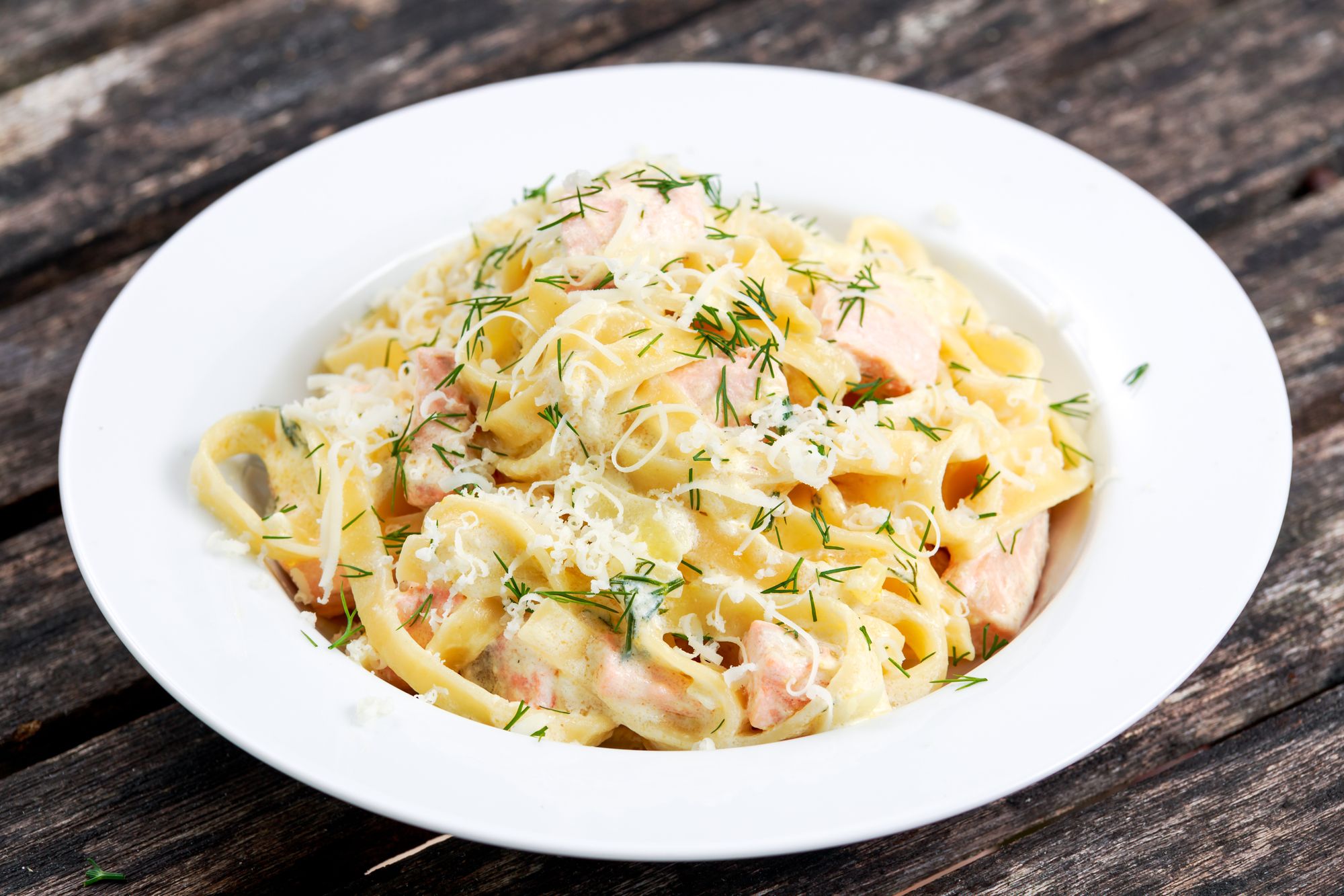 Lemon, Smoked Salmon and Dill Tagliatelle