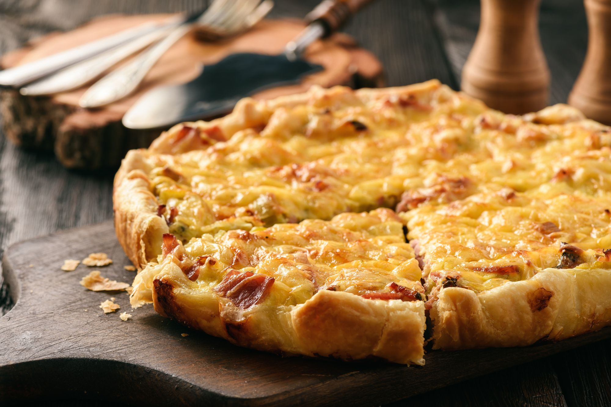 Bacon, Leek and Cheese Tart