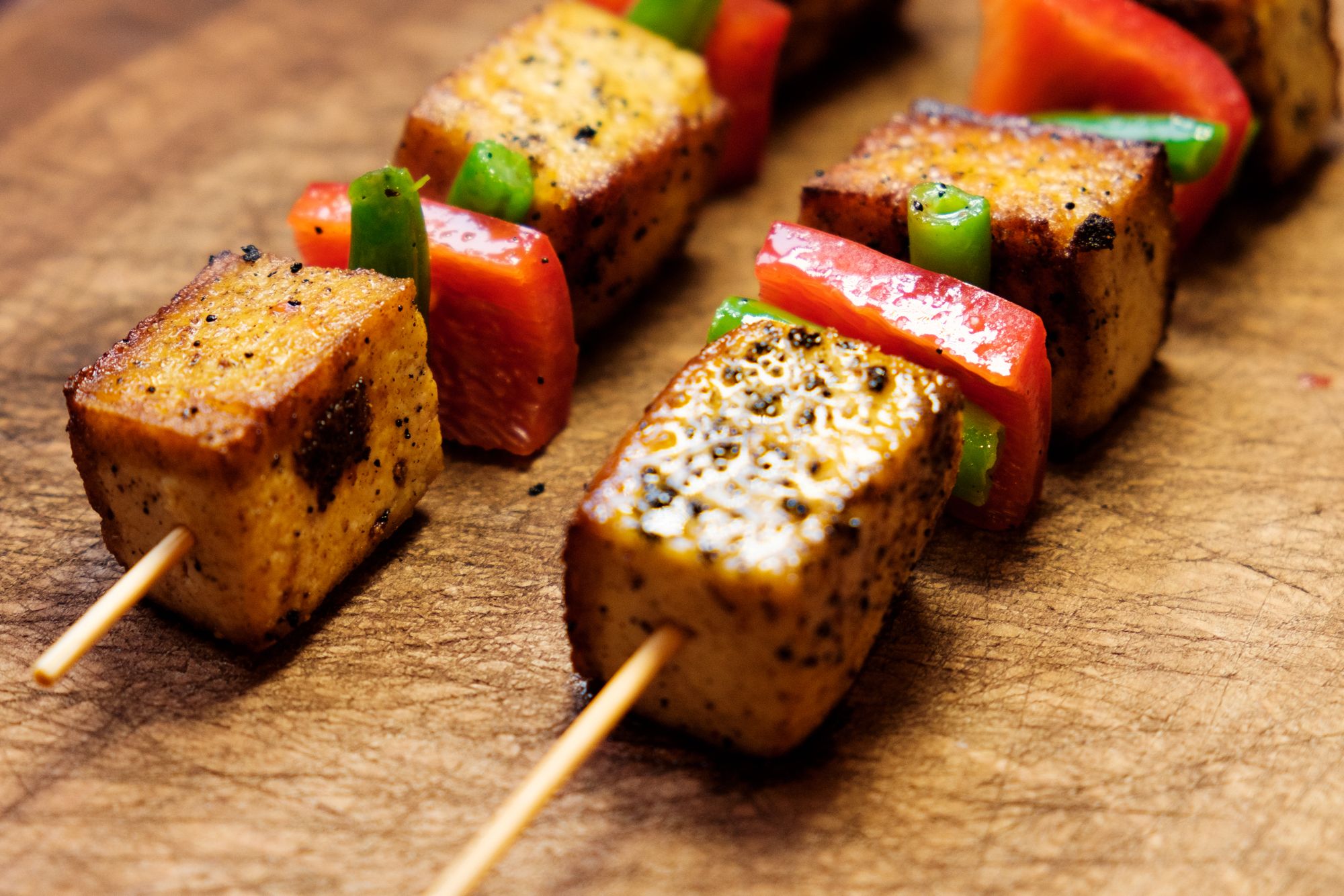 Sesame Tofu Kebabs