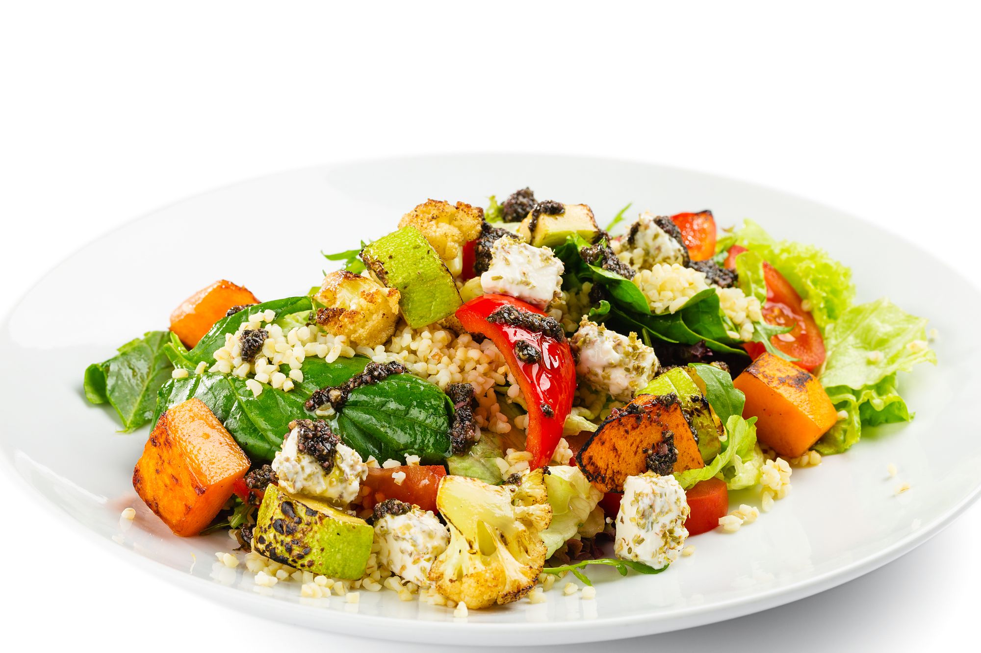 Roast Vegetable and Feta Salad