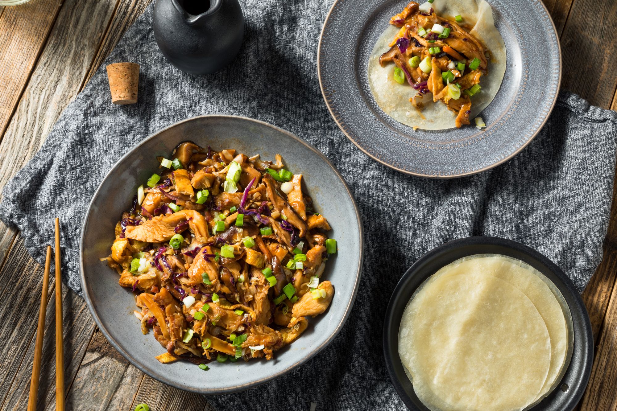 Chinese Crispy Chicken Pancakes