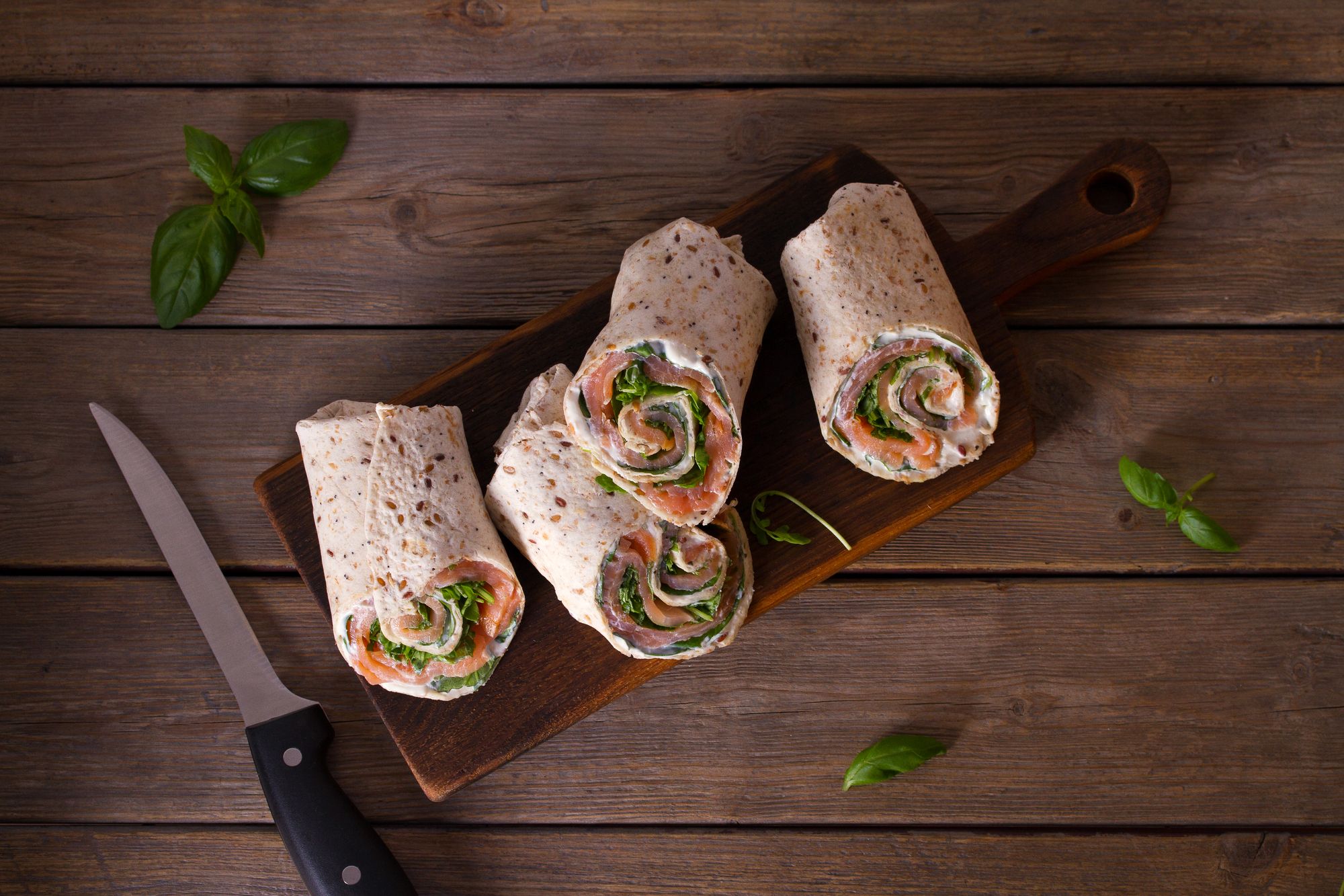 Smoked Salmon Rotolo Canapes