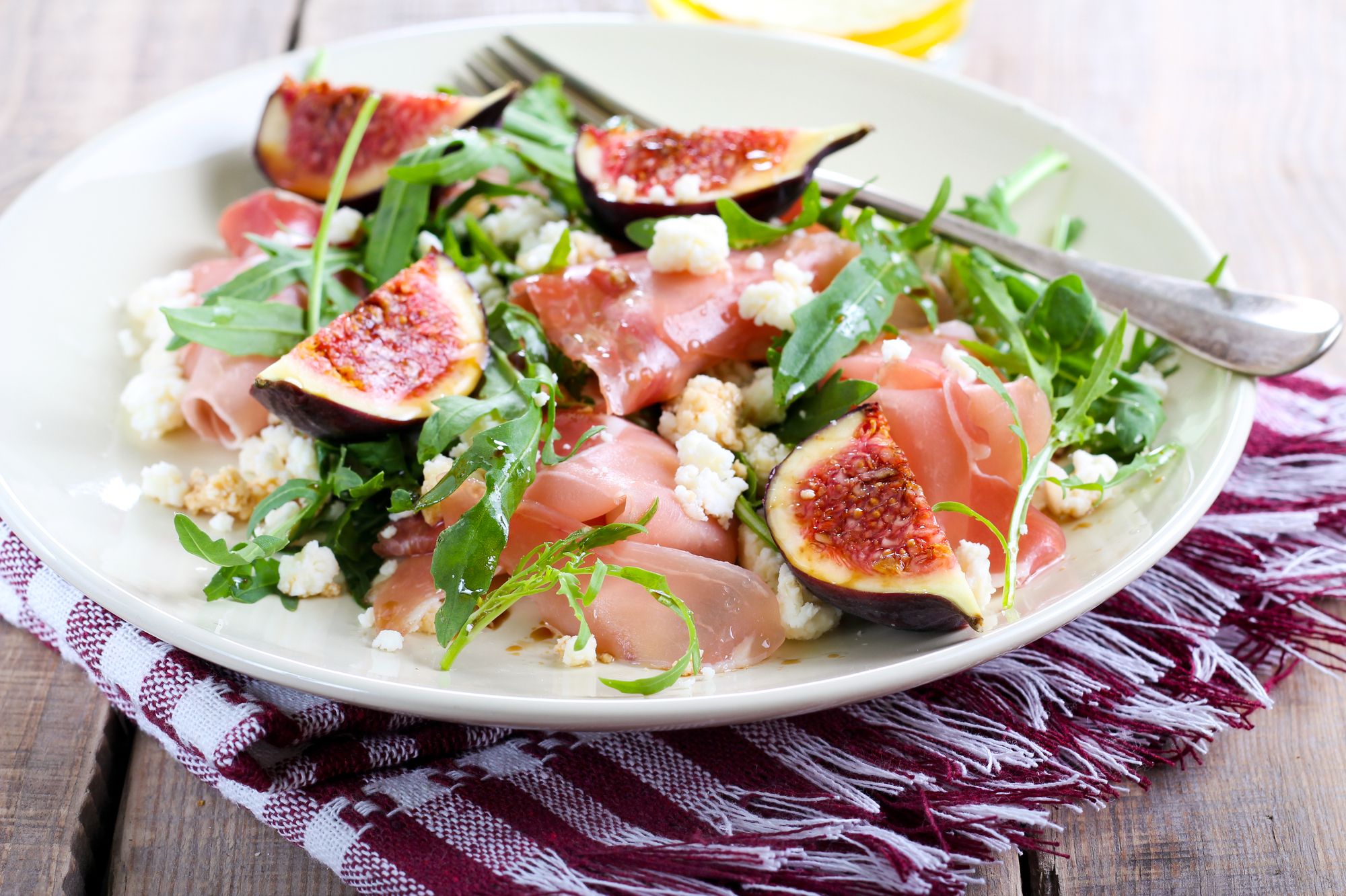 Fig, Halloumi and Prosciutto Salad