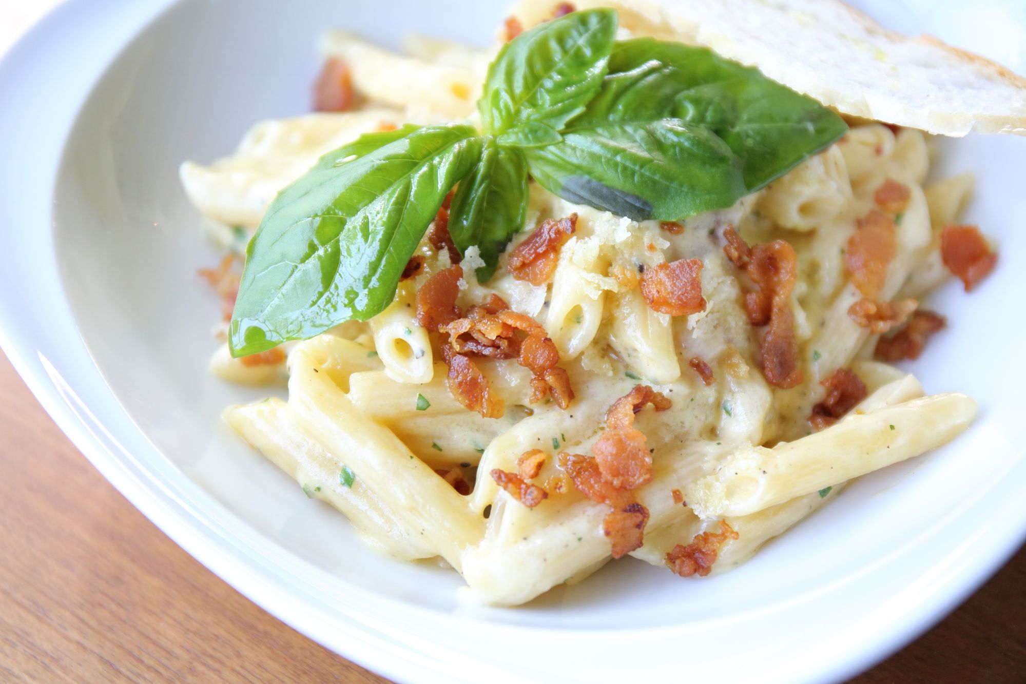 Stovetop Bacon Penne ‘n’ Cheese
