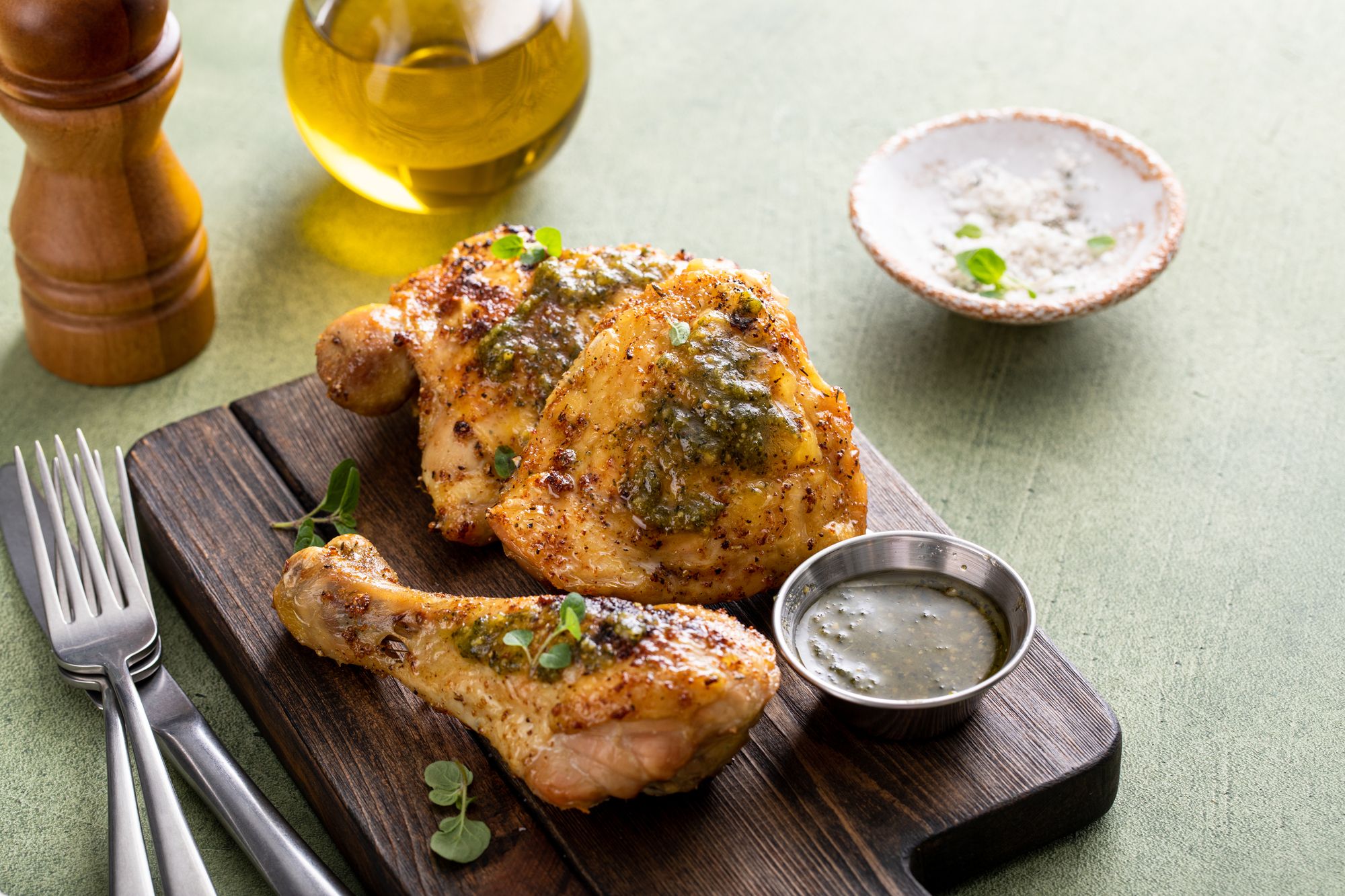 Chicken Thighs with Salsa Verde