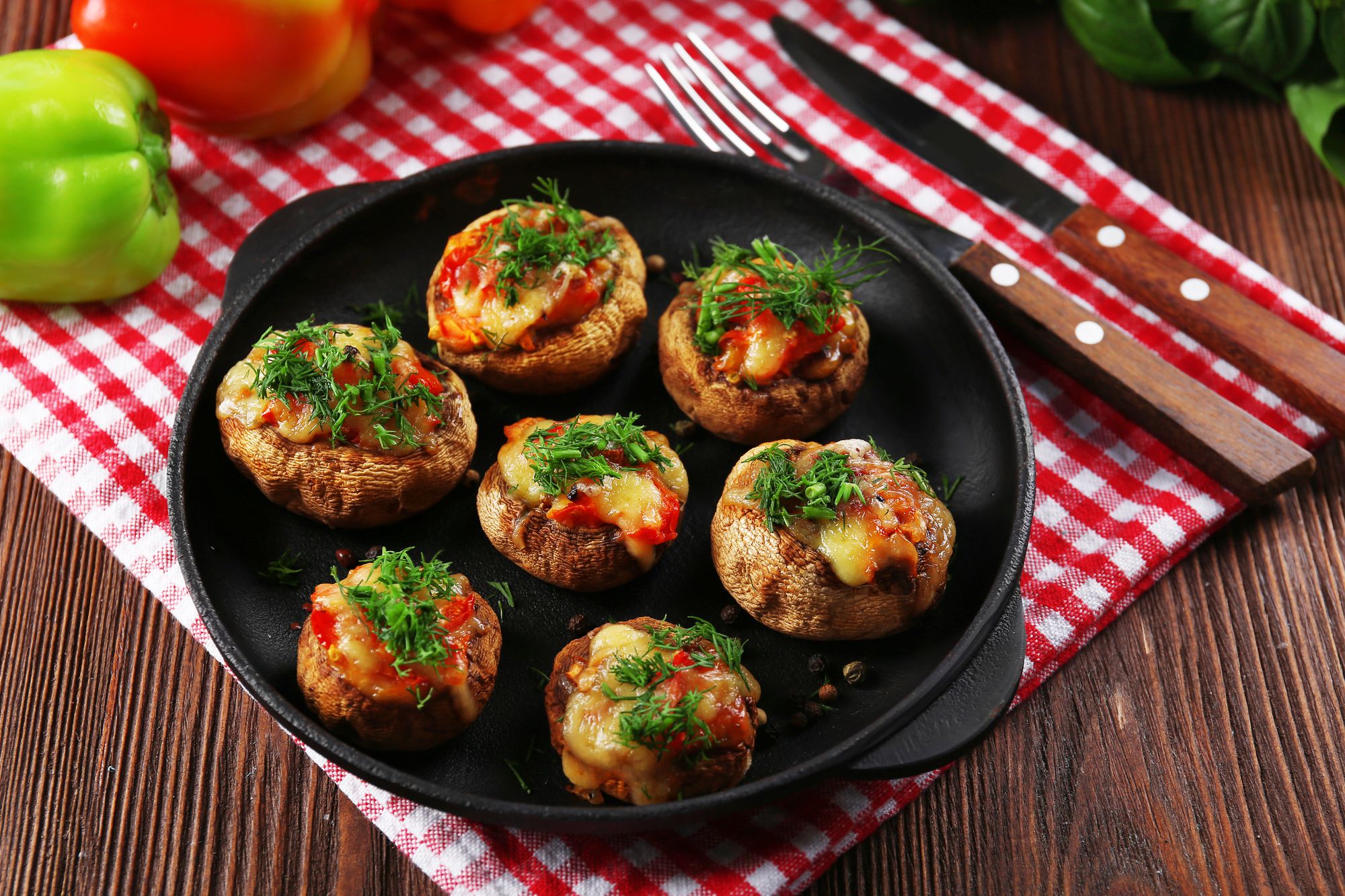 Easy Cheesy Mushrooms