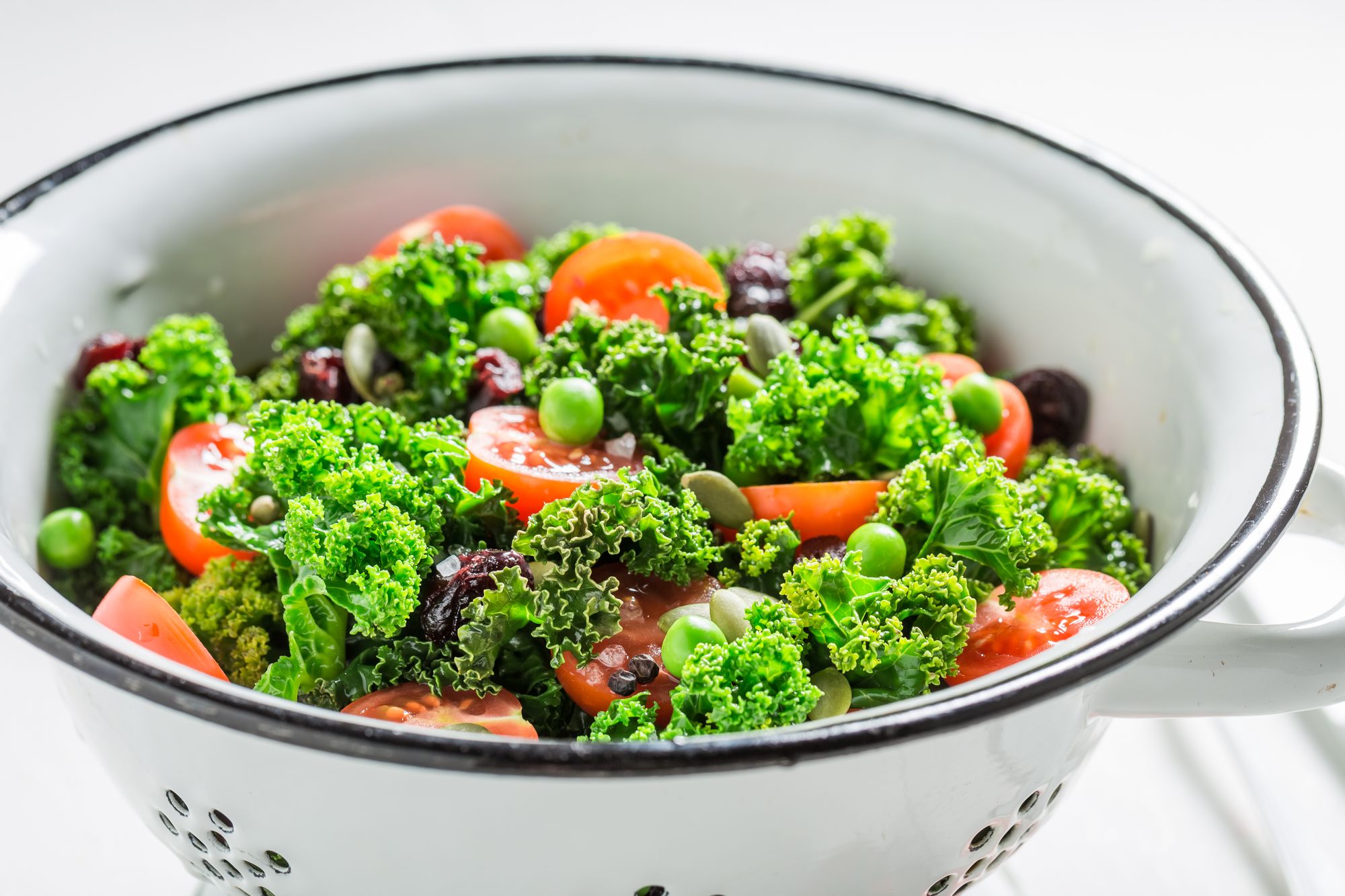 Braised Kale and Peas
