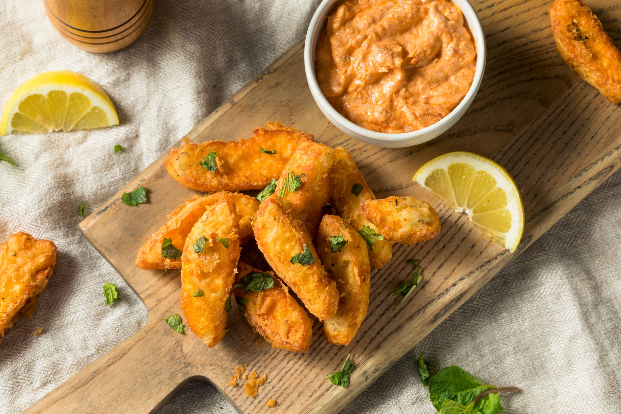 Halloumi Fries with Honey and Sesame