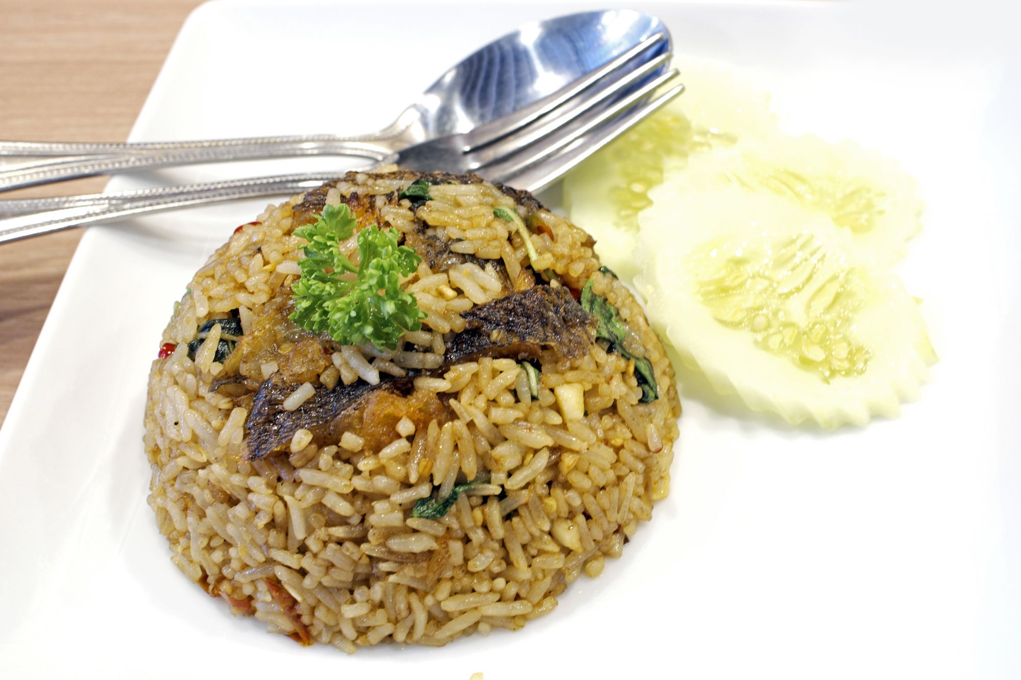 Indonesian Mackerel Fried Rice