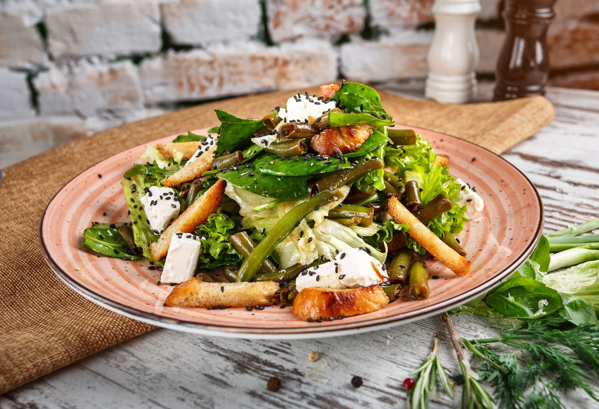Three-Bean and Mozzarella Salad