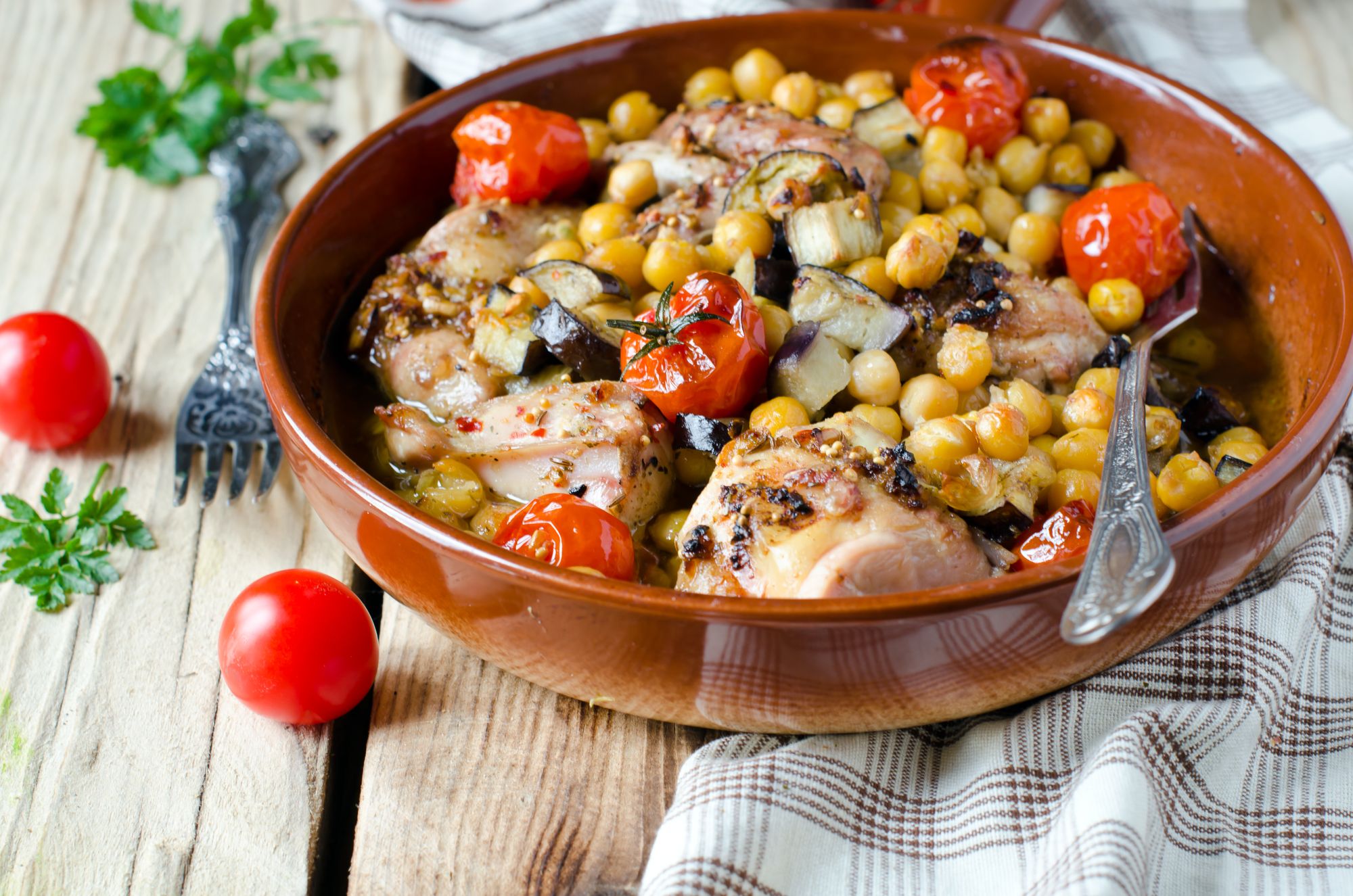 Lemon Chicken with Chickpeas