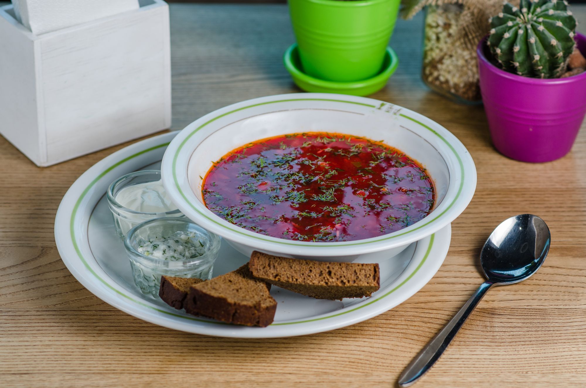 Beetroot Soup with Orange and Mustard