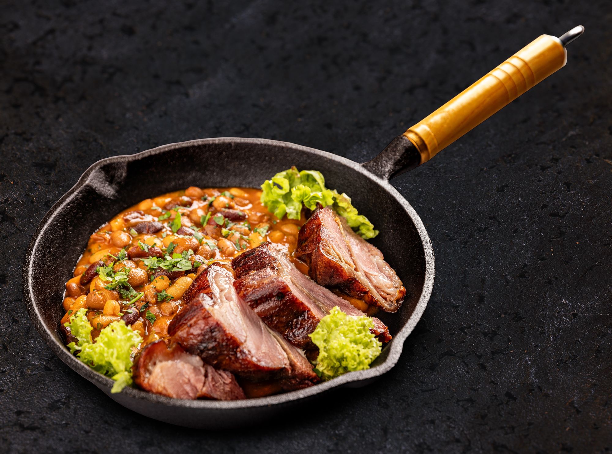 Smoky Boston Beans with Ham