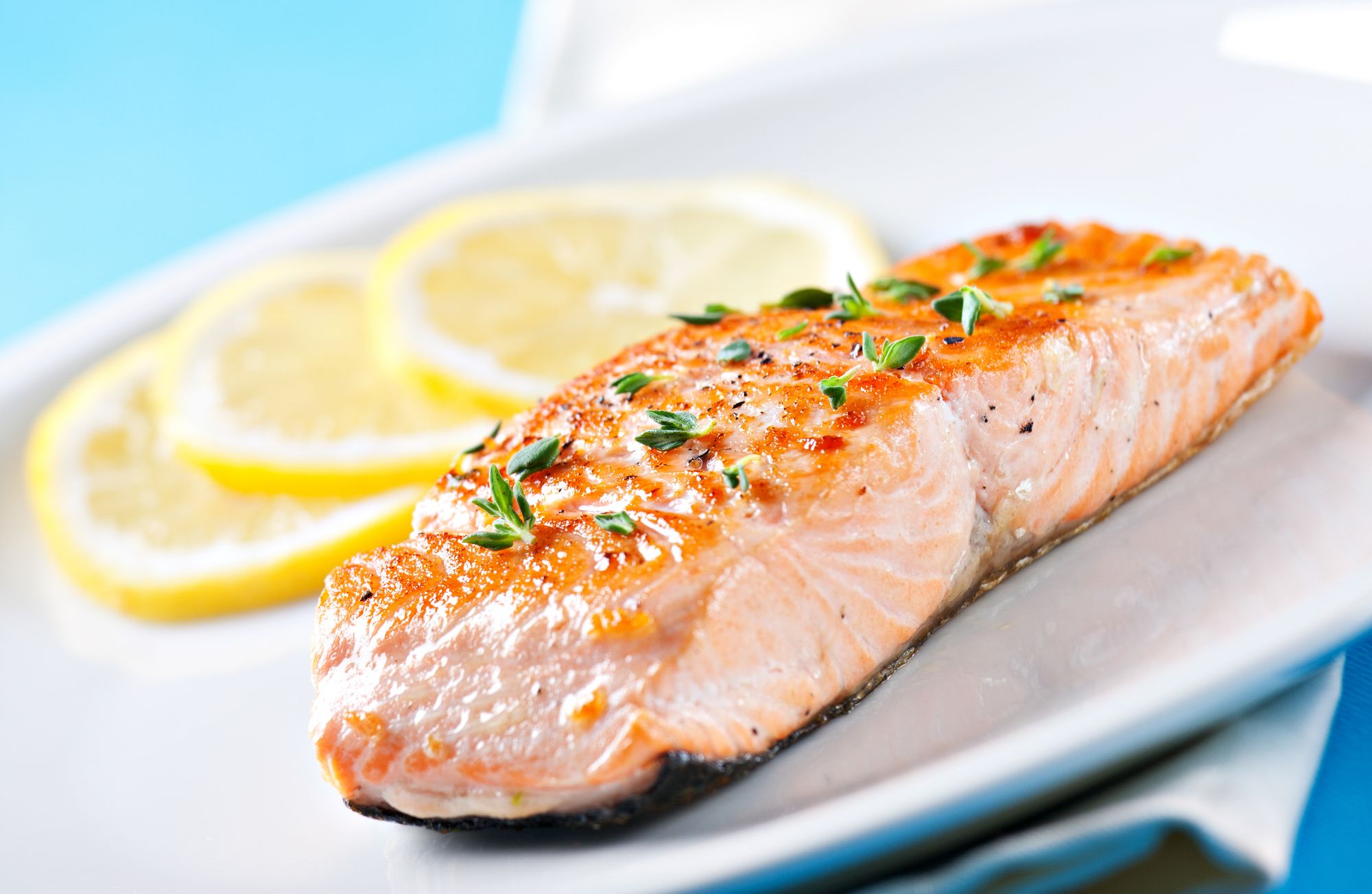 Salmon with Lemon and Walnuts