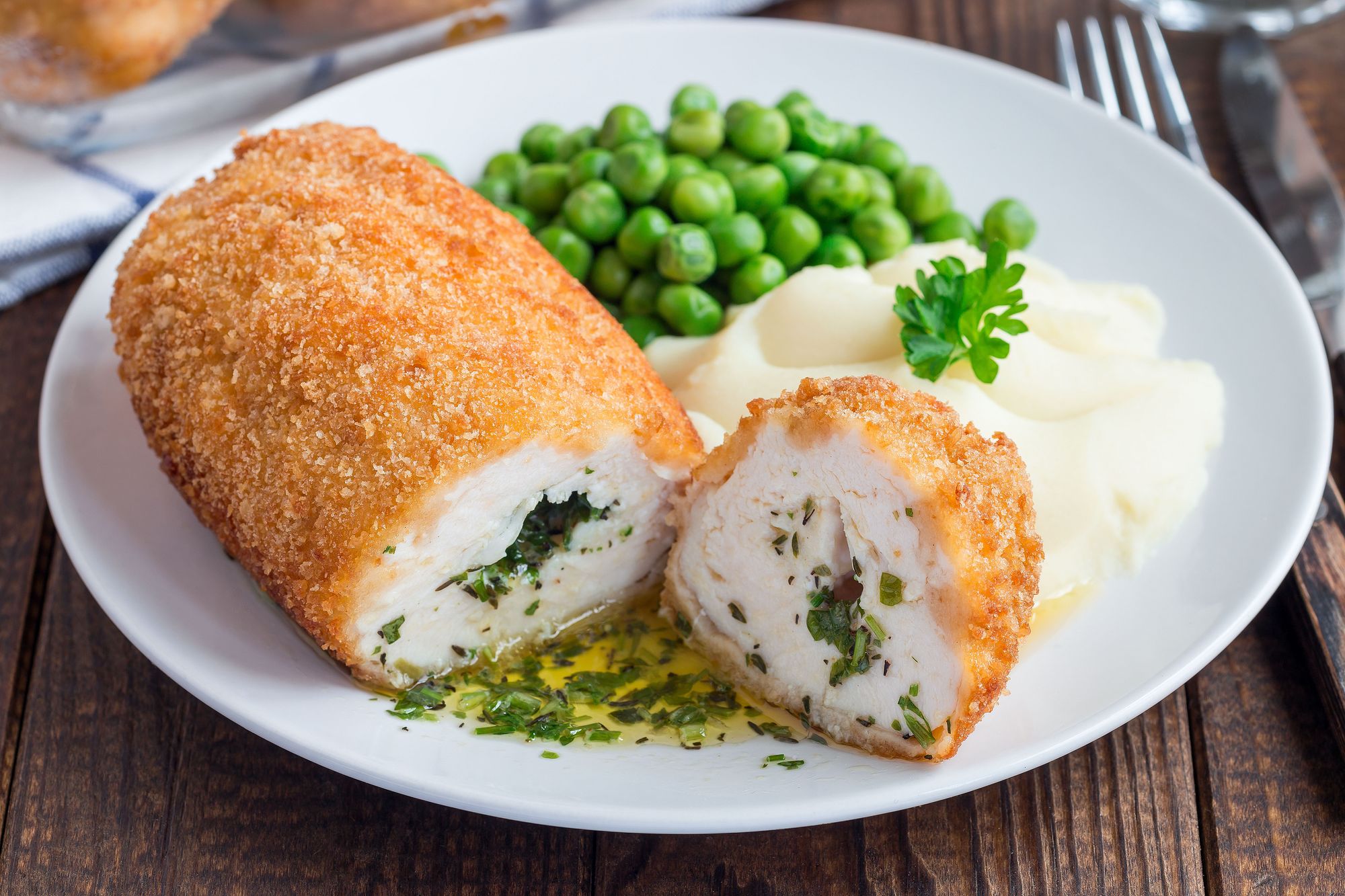 Tarragon and Garlic Chicken Kiev