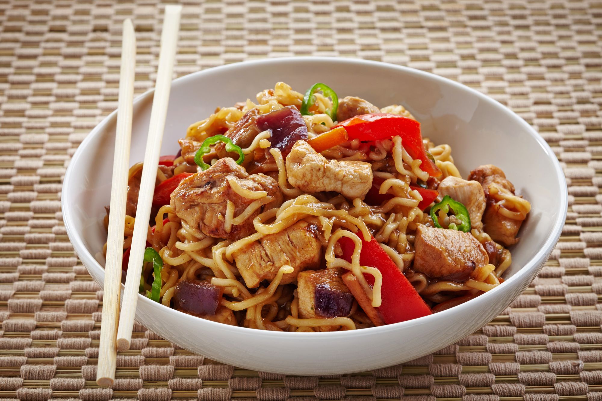 Sticky Chicken Noodles