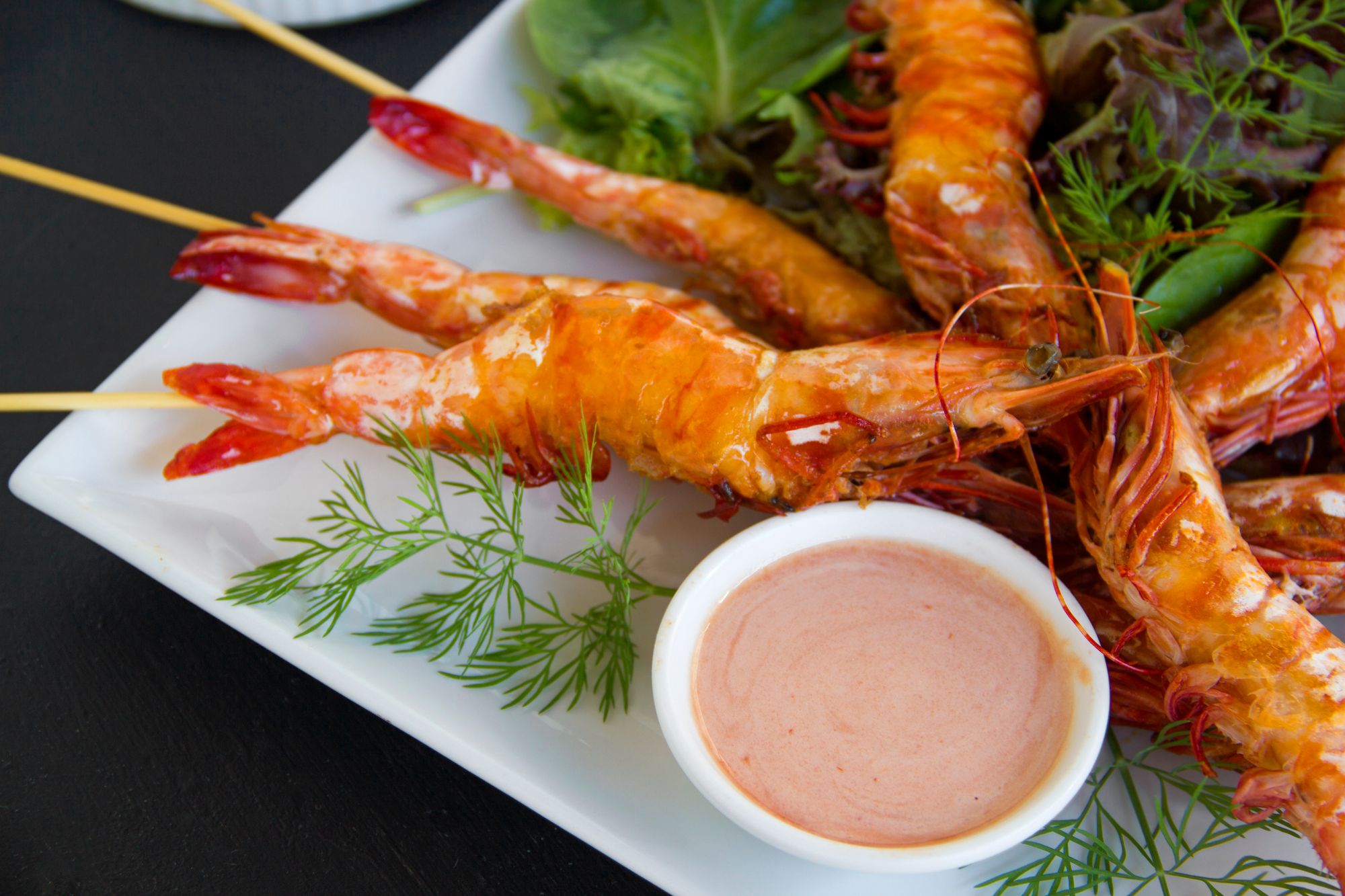 BBQ Prawns with Tropical Mayo