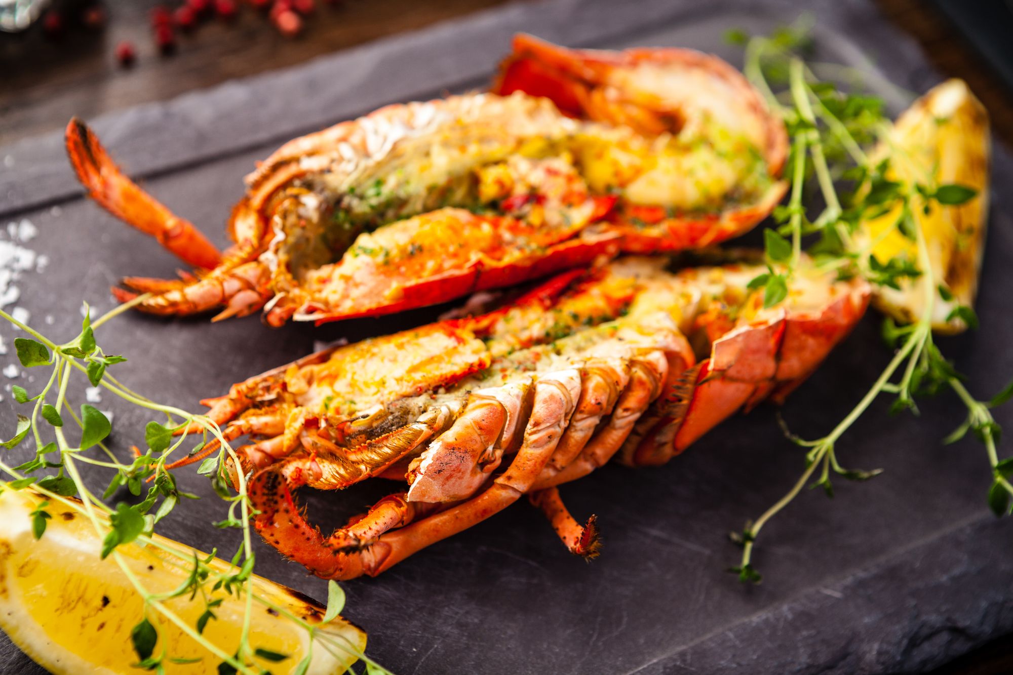 BBQ Lobster with Ginger Butter