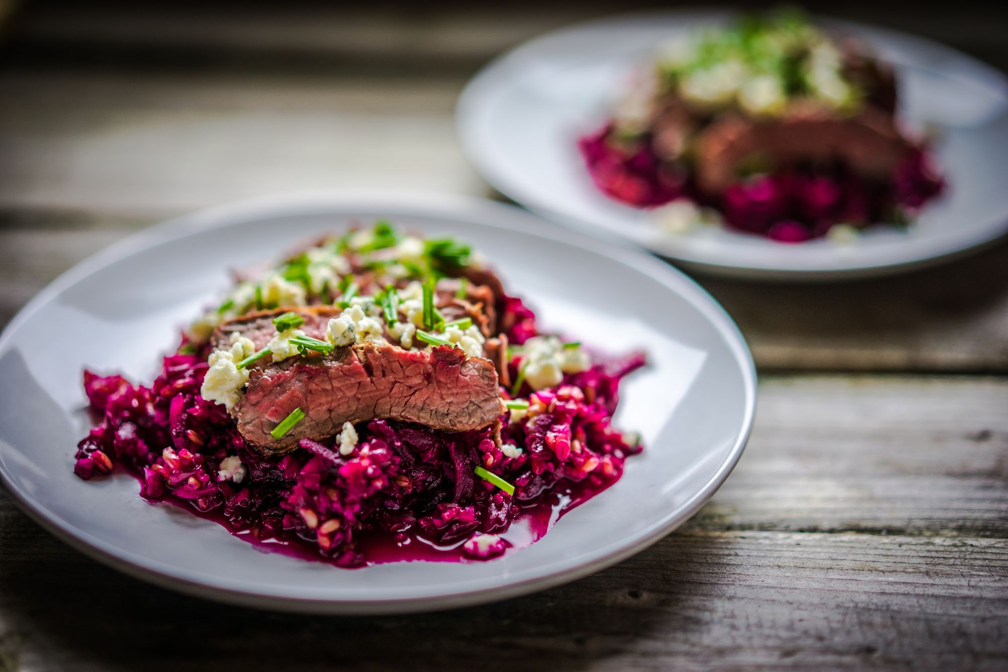 Quick Roast Beef and Beetroot