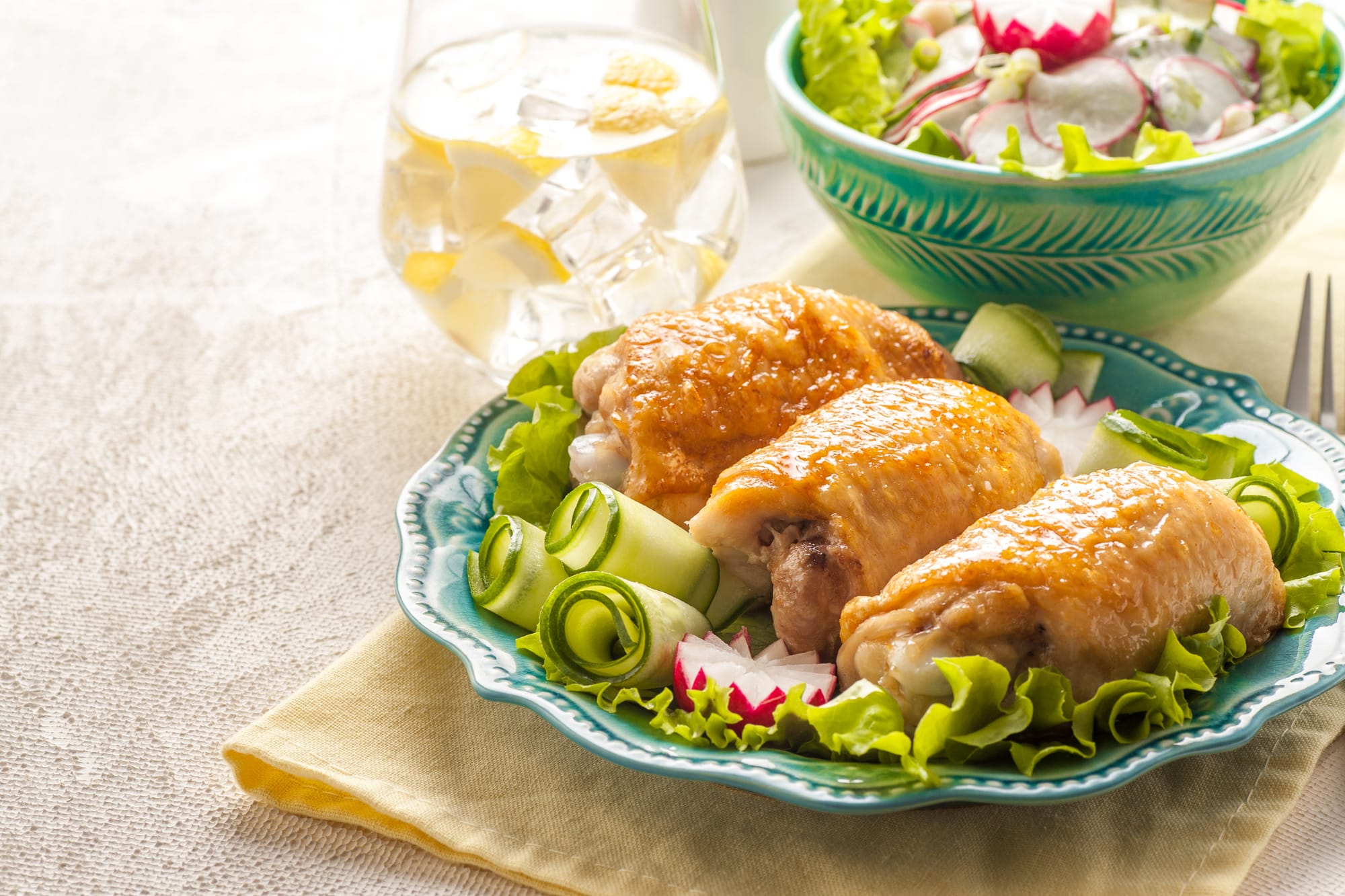 Simple Stuffed Chicken Thighs