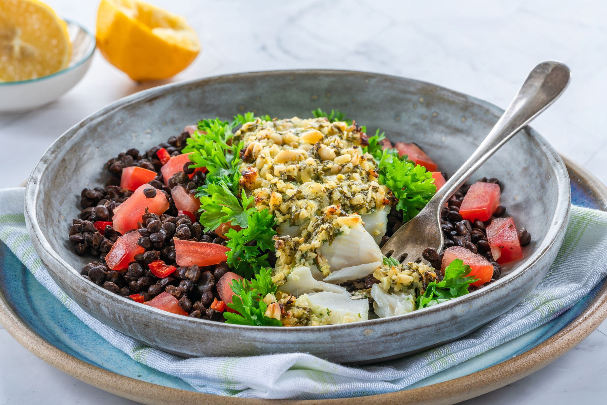 Cod with Parsley and Lemon Crust