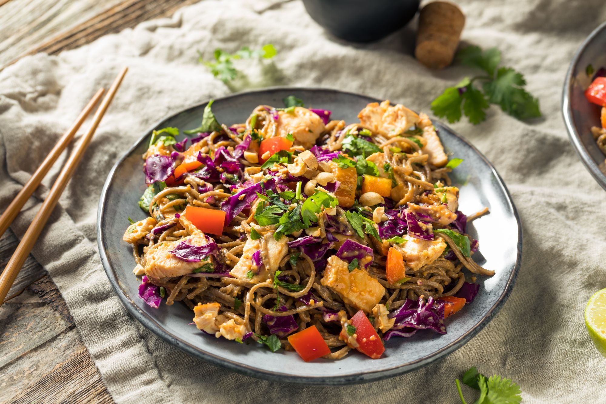 Chicken and Ginger Soba Noodle Salad