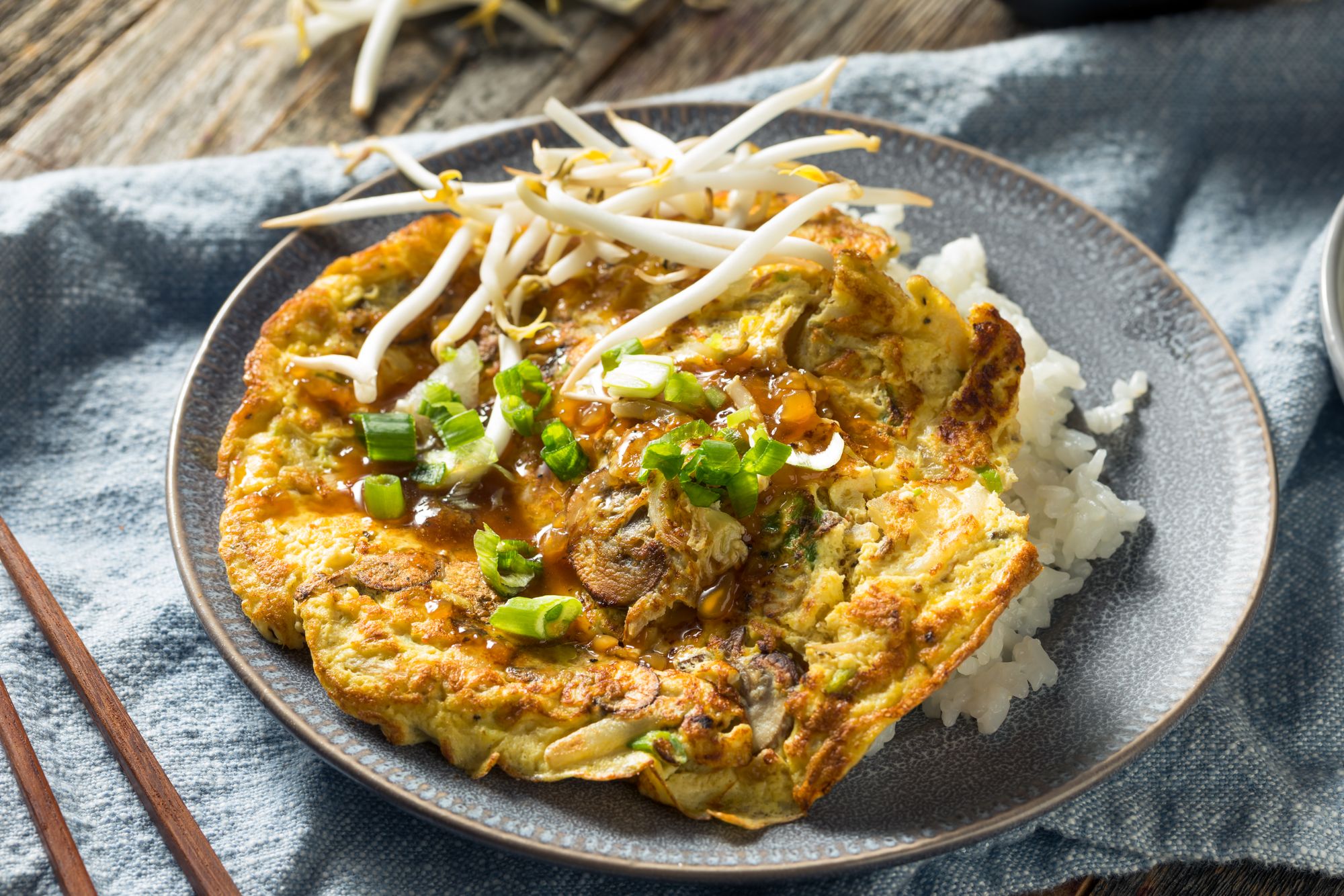 Prawn and Egg Foo Yung
