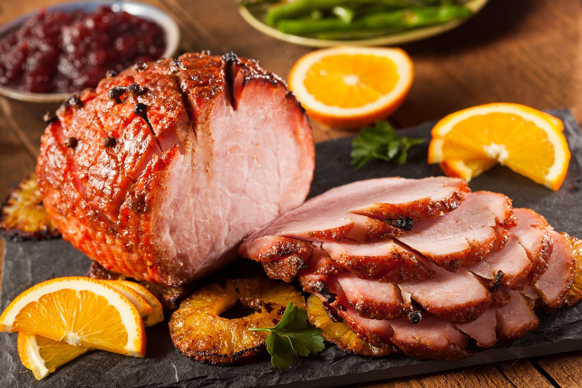 Spiced Pomegranate Gammon Centrepiece