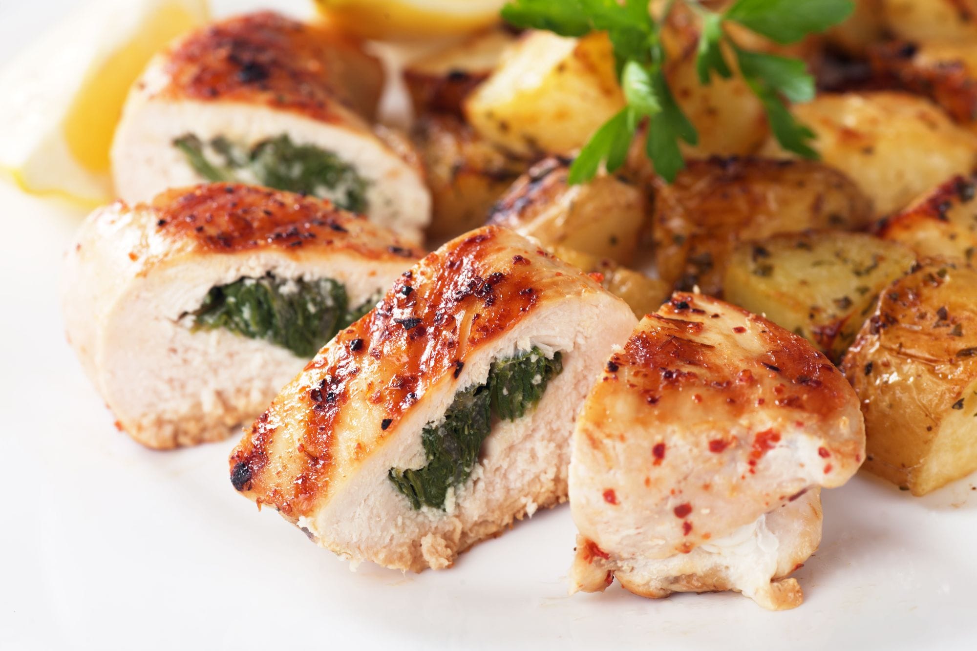 Herb-Stuffed Chicken Thighs