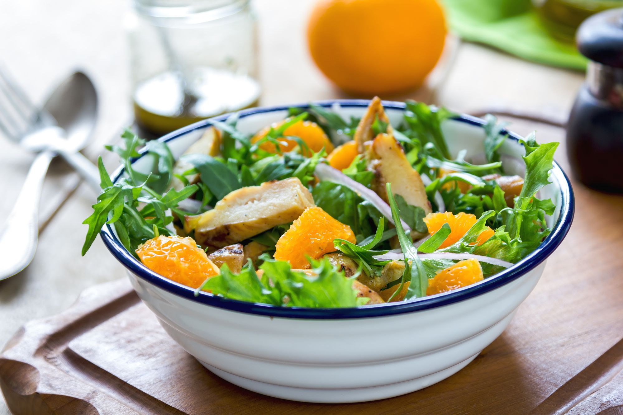Orange and Chicken Spanish Salad