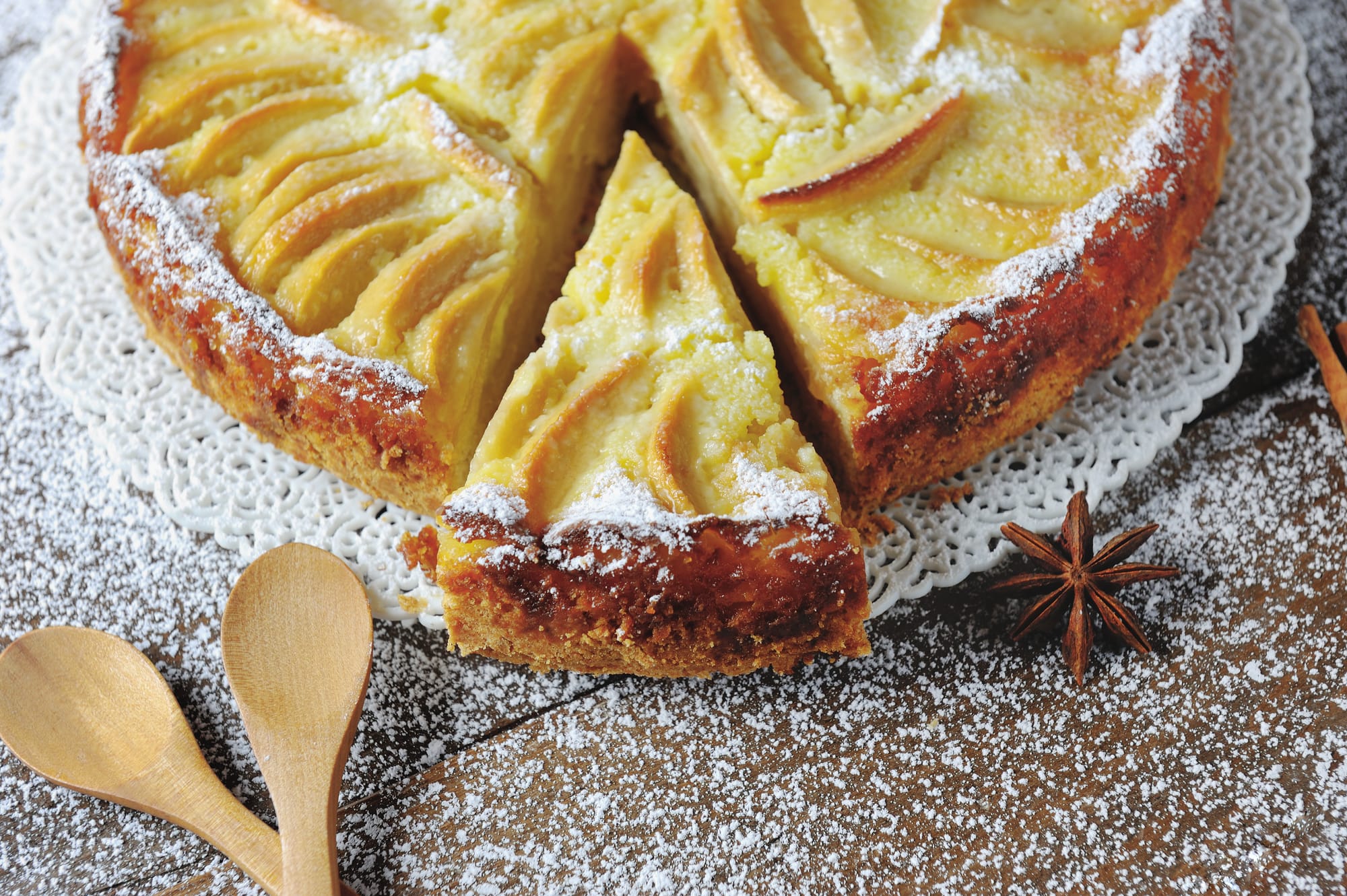 Spiced Apple Upside-Down Cake