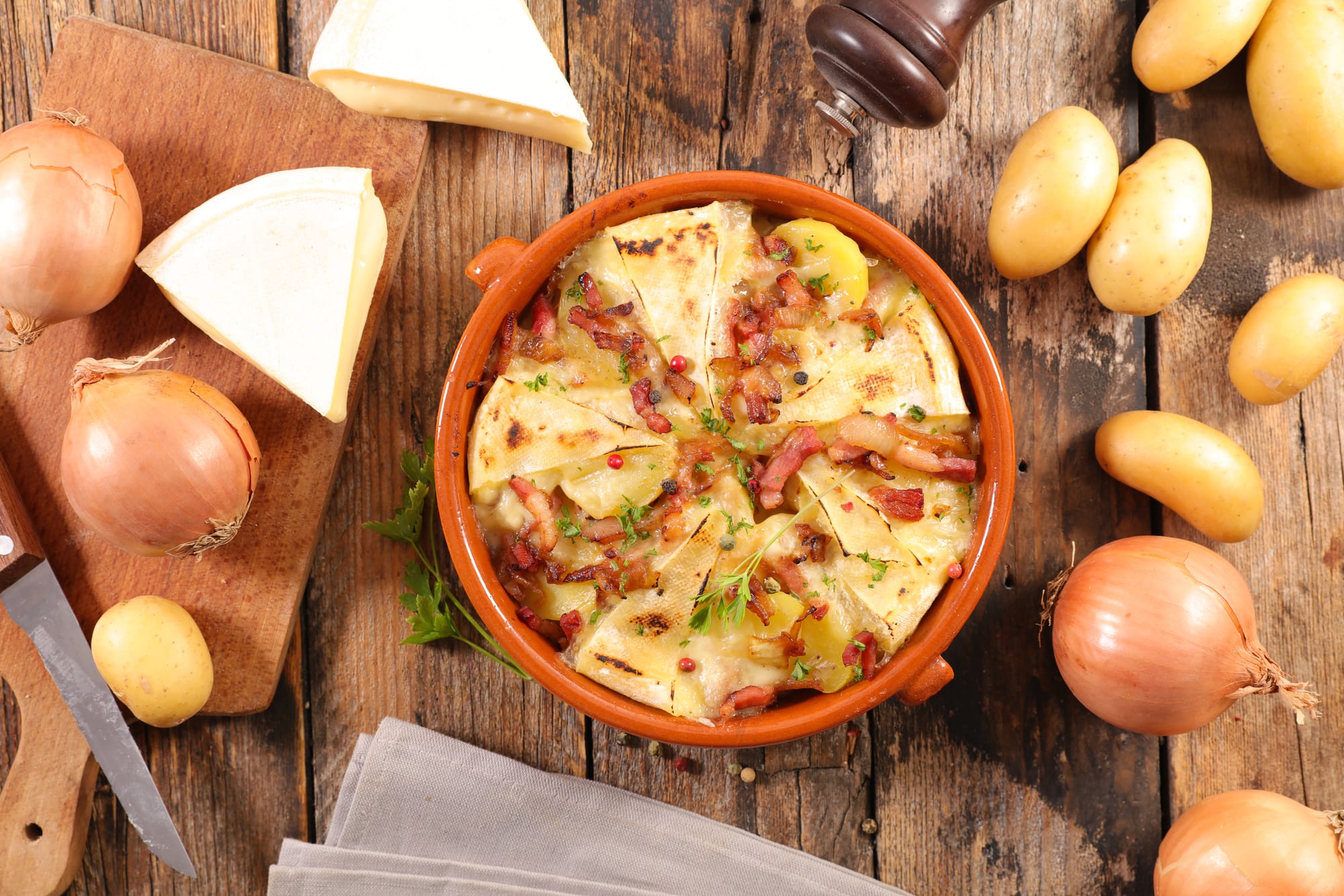 Potato, Leek and Bacon Bake