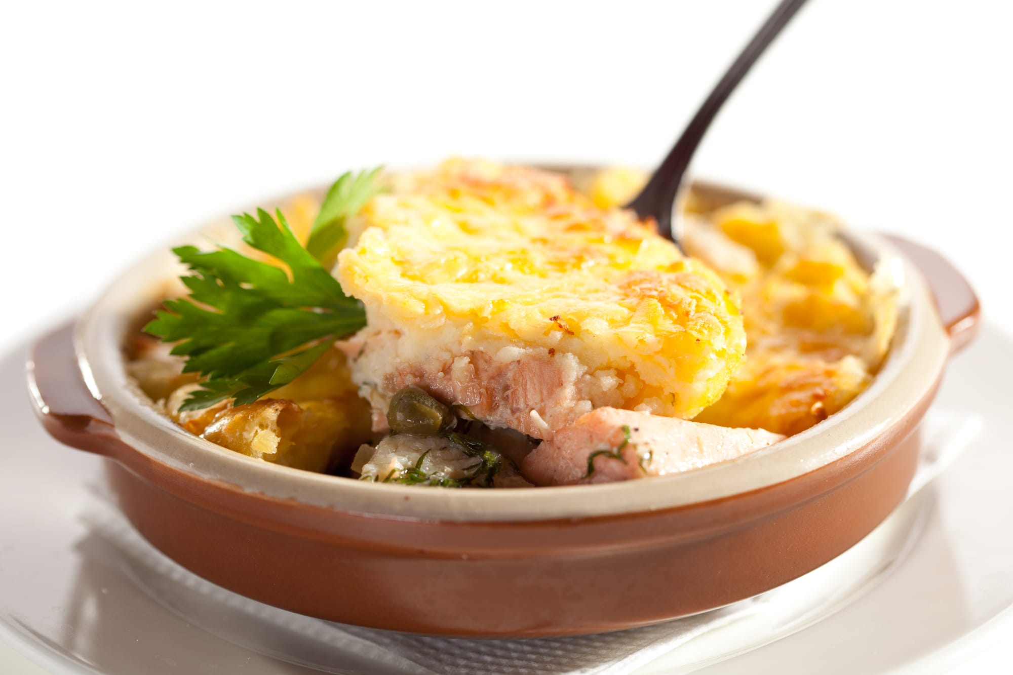 White Fish and Bean Gratin