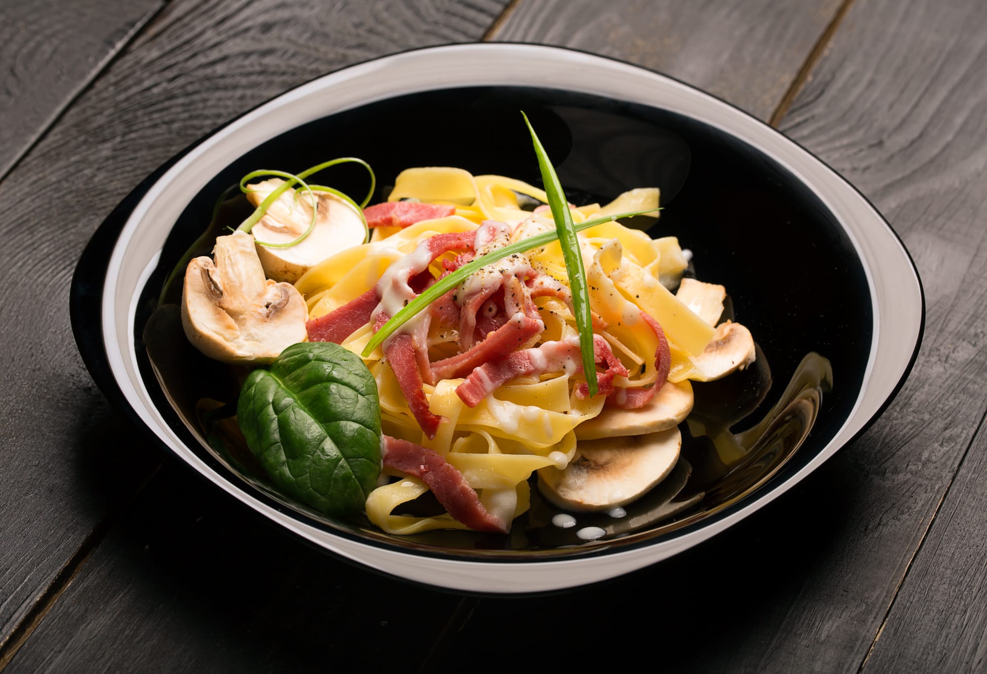 Wild Mushroom and Pancetta Pasta