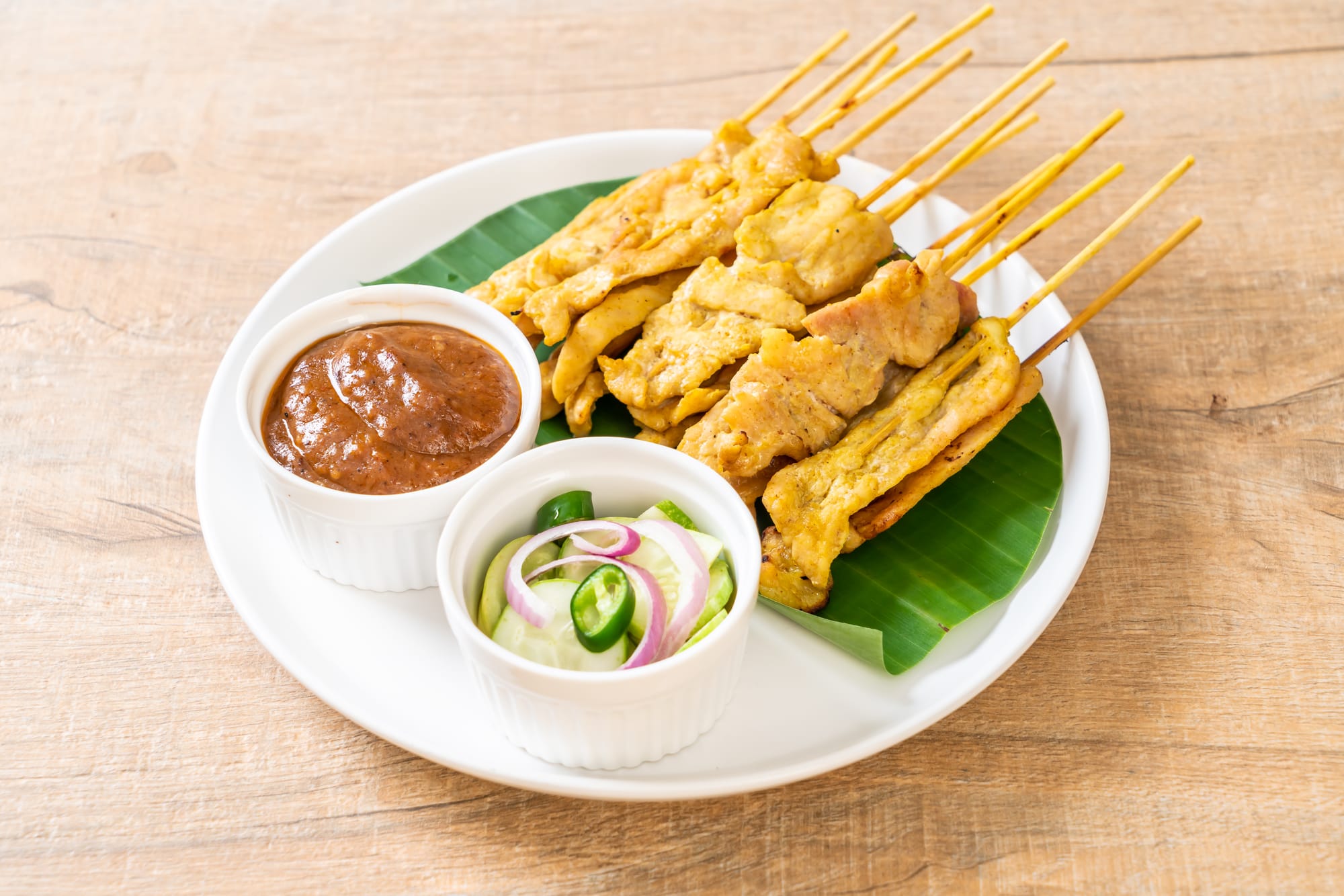Satay Seitan Skewers